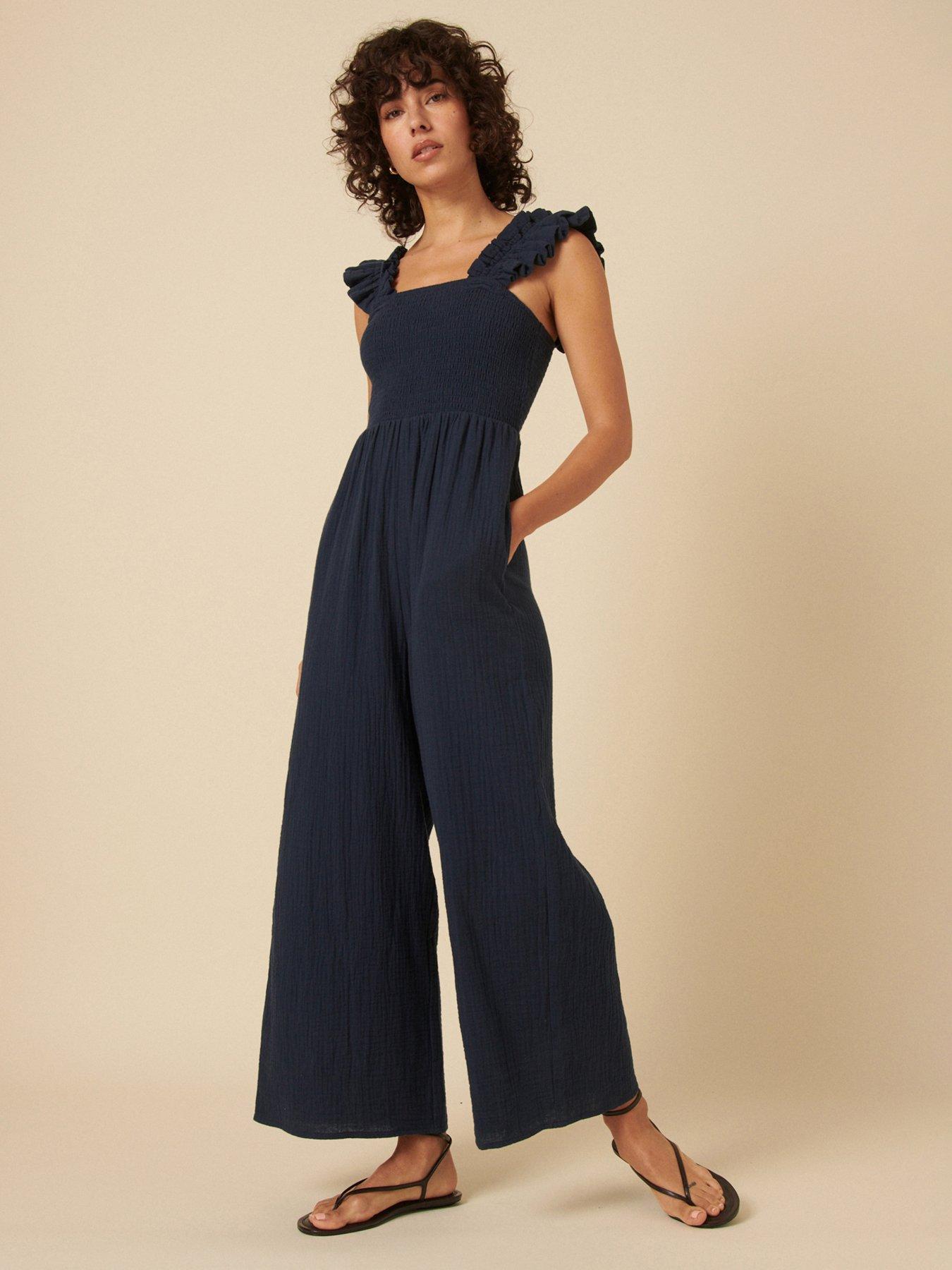 undefined Maya Jumpsuit - Navy
