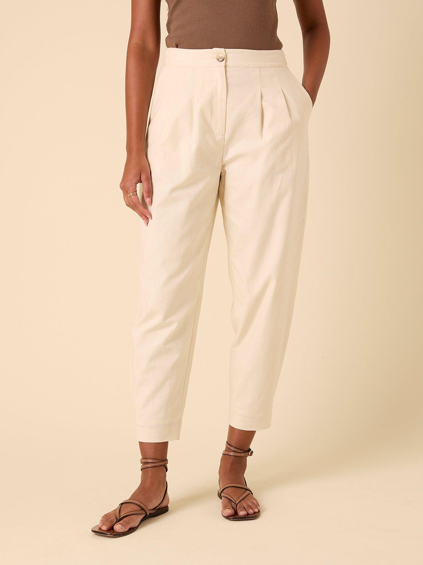 Image 1 of 4 of Nobodys Child Barrel Leg Trouser - Cream