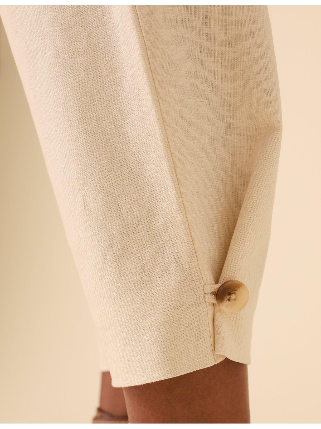 Image 4 of 4 of Nobodys Child Barrel Leg Trouser - Cream