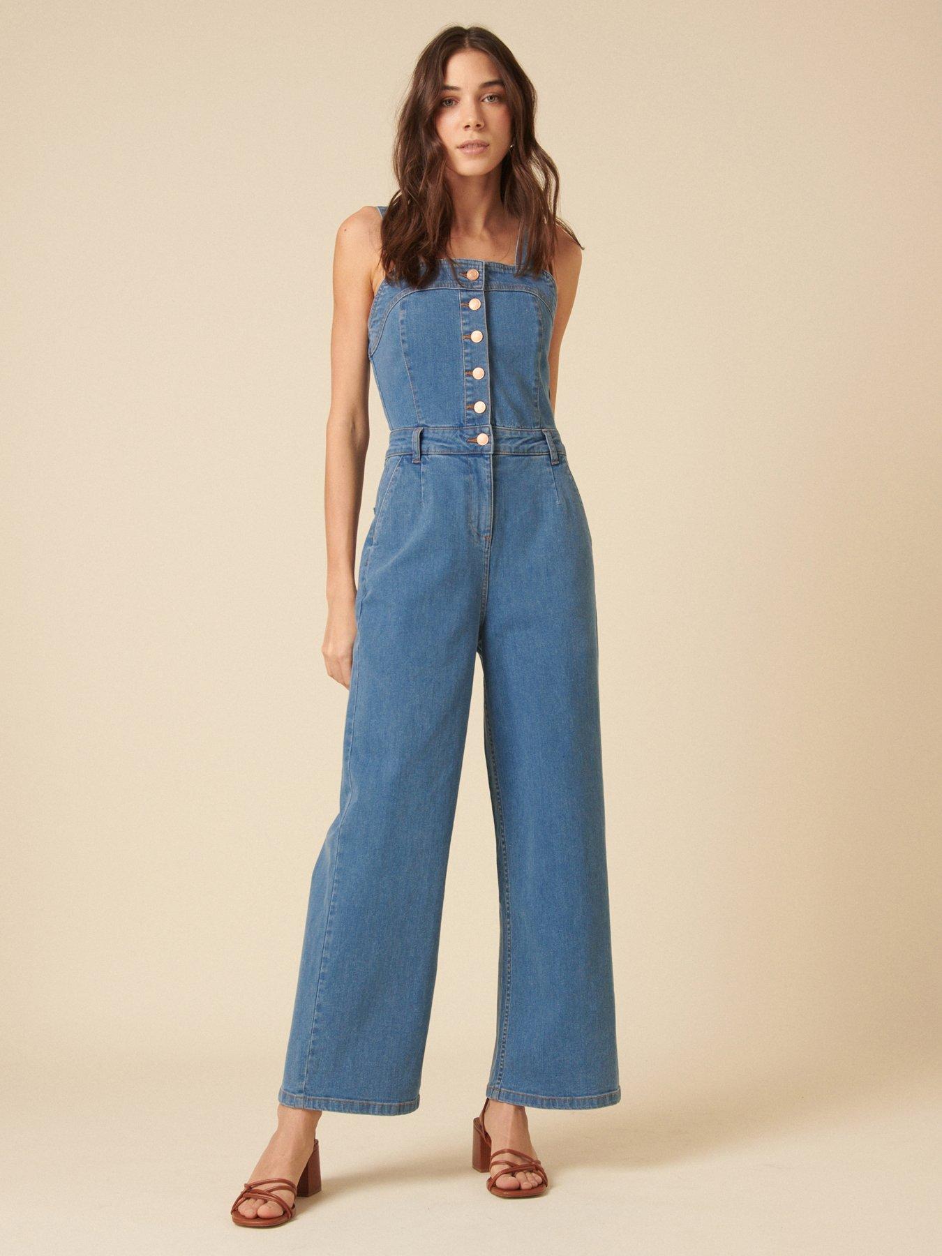 Image 1 of 4 of Nobodys Child Aster Jumpsuit - Blue