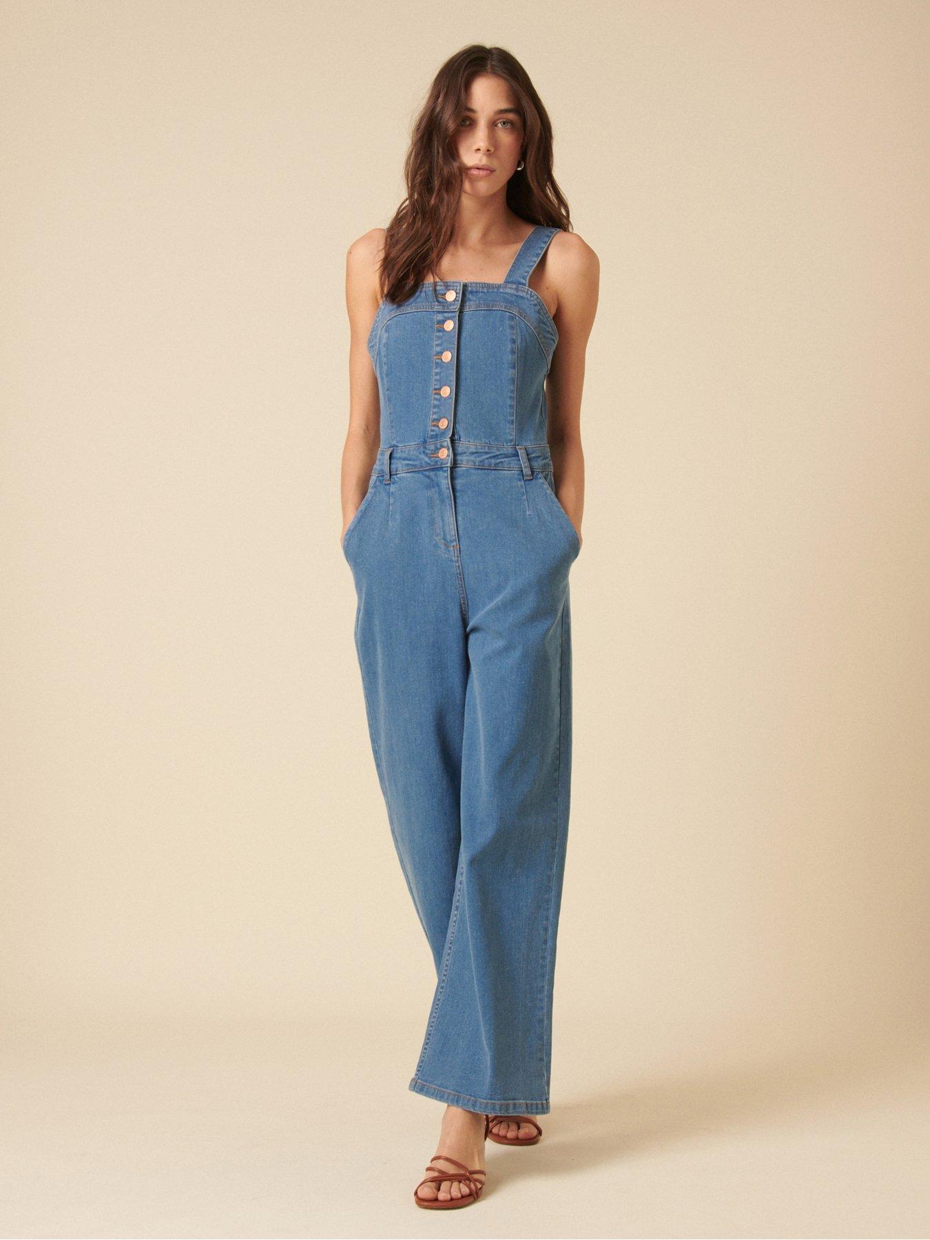 Image 3 of 4 of Nobodys Child Aster Jumpsuit - Blue