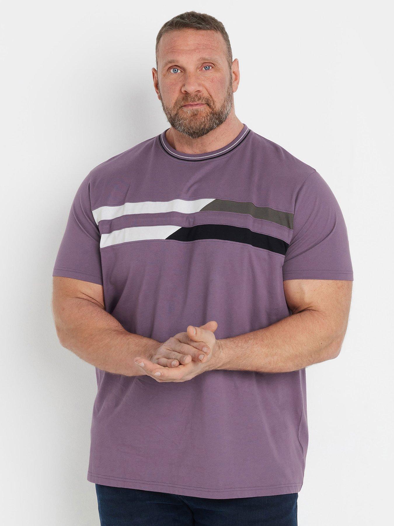 Image 4 of 4 of BadRhino Cut &amp; Sew T-Shirt - Aubergine