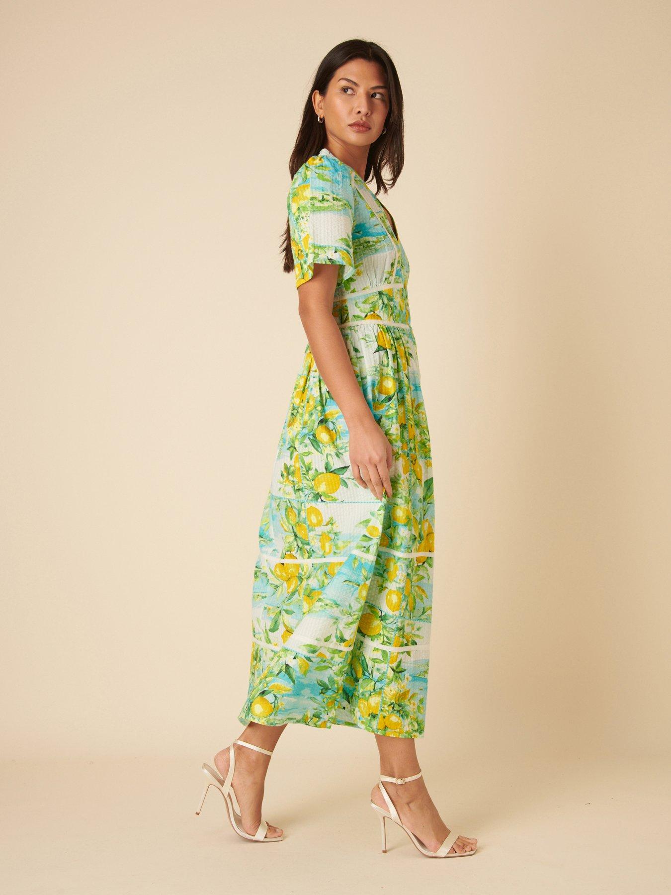 undefined Sorcha Positano Midi Dress - Multi