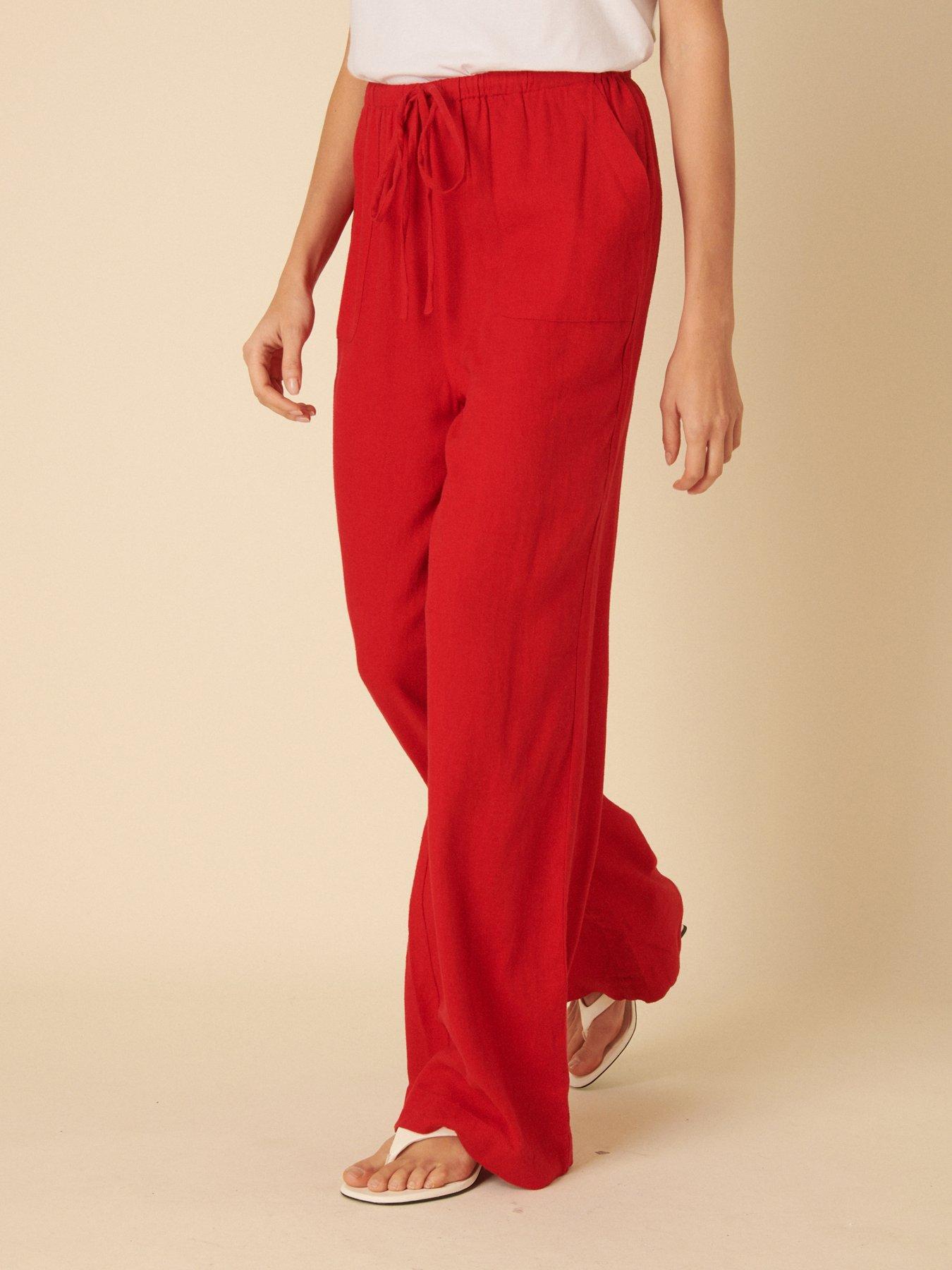 undefined Shona Trouser - Red