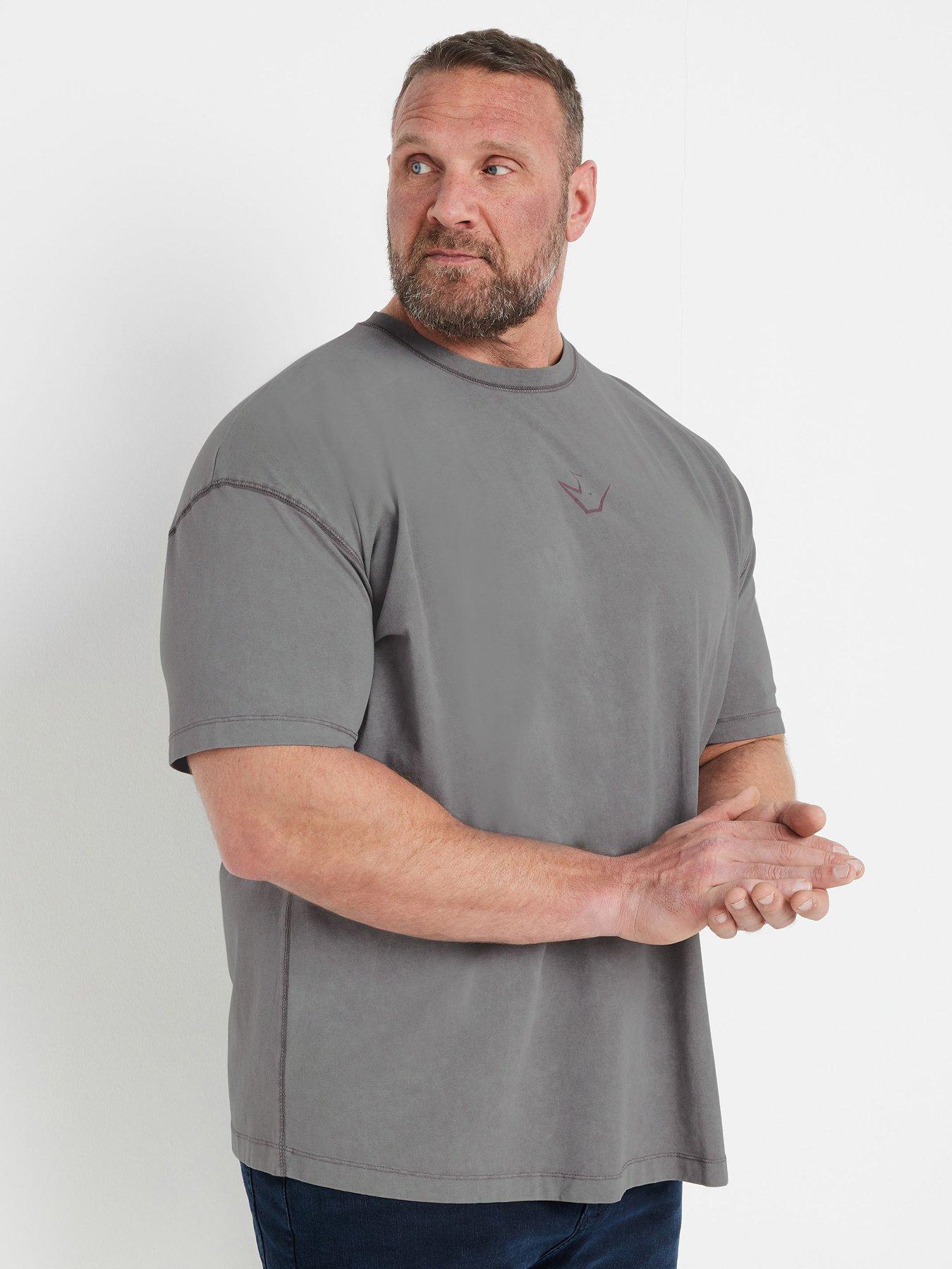 undefined Ironrhino Barbell Club Printed T-Shirt - Grey