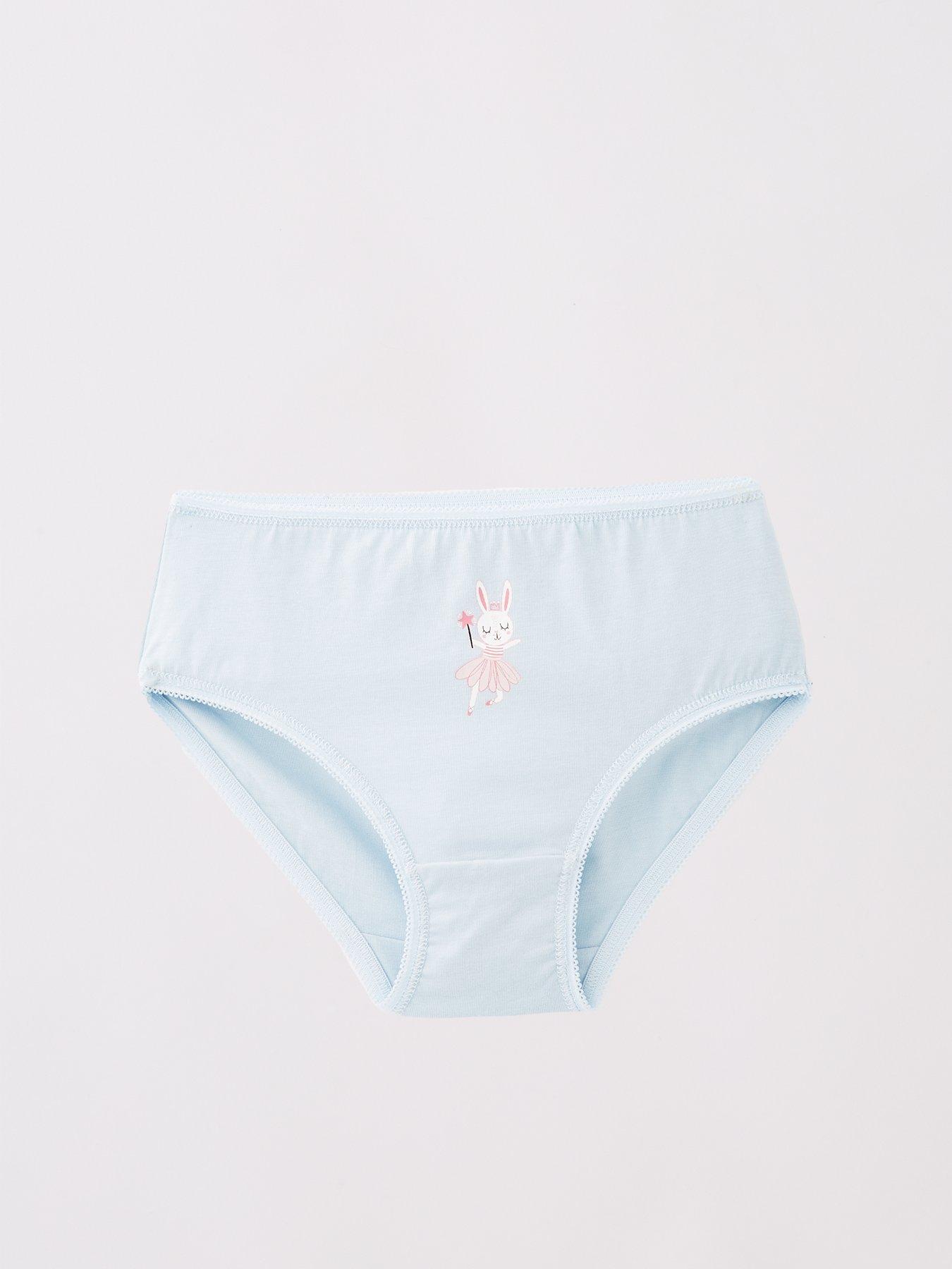 Image 4 of 5 of The Very Collection Girls 10 Pack Briefs - Bunny Print