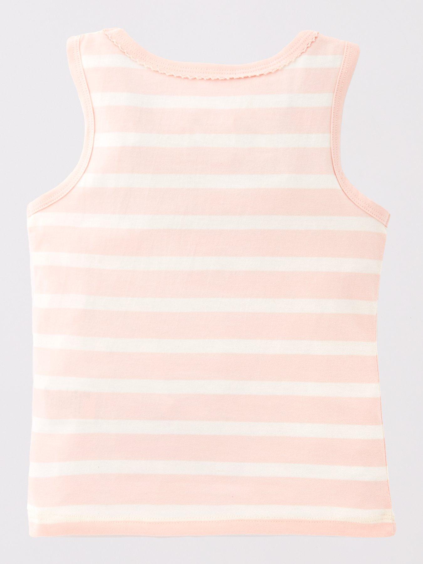 Image 3 of 5 of The Very Collection Girls 3 Pack Vests - Stripe/Spot/Solid