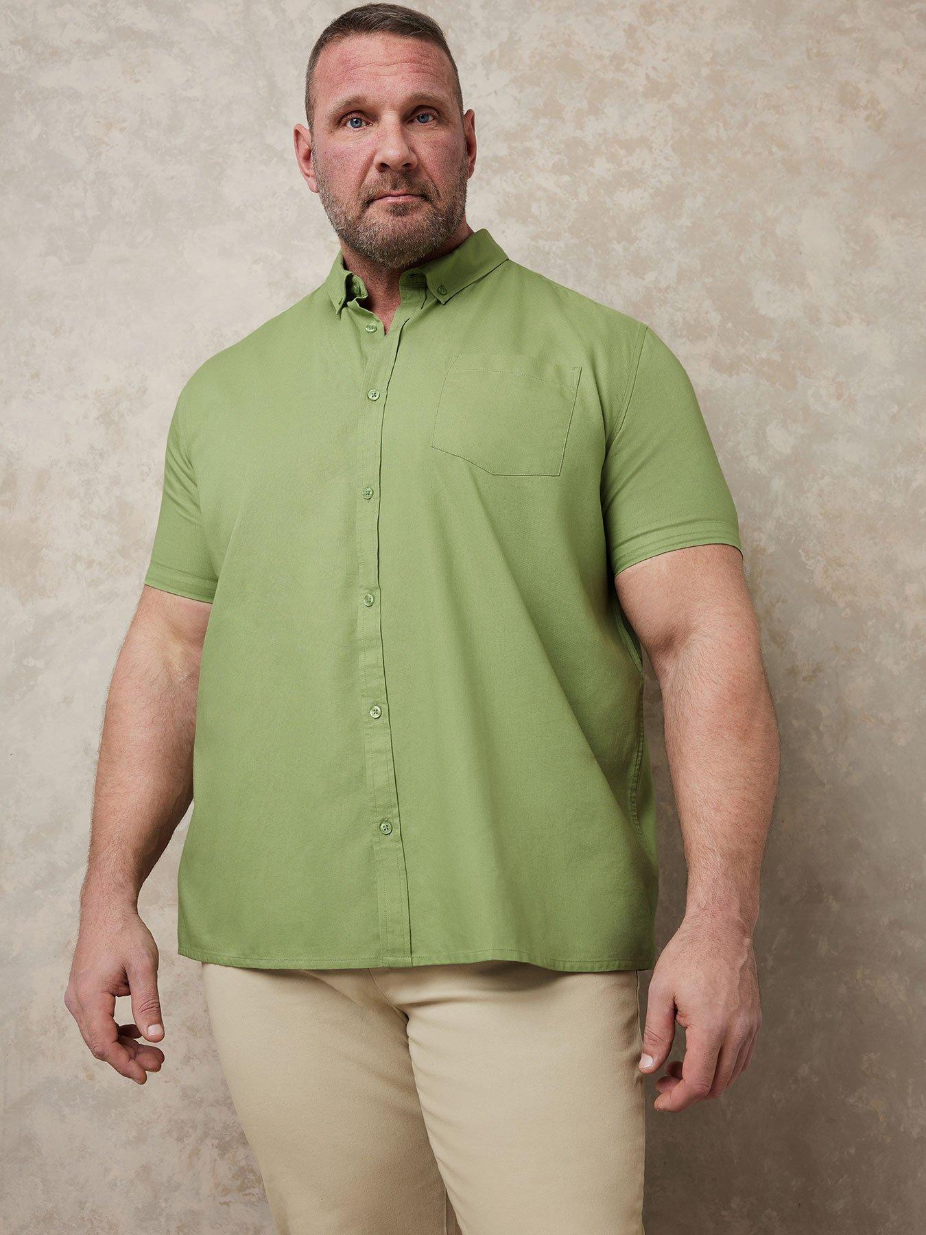 undefined Short Sleeve Oxford Shirt - Green