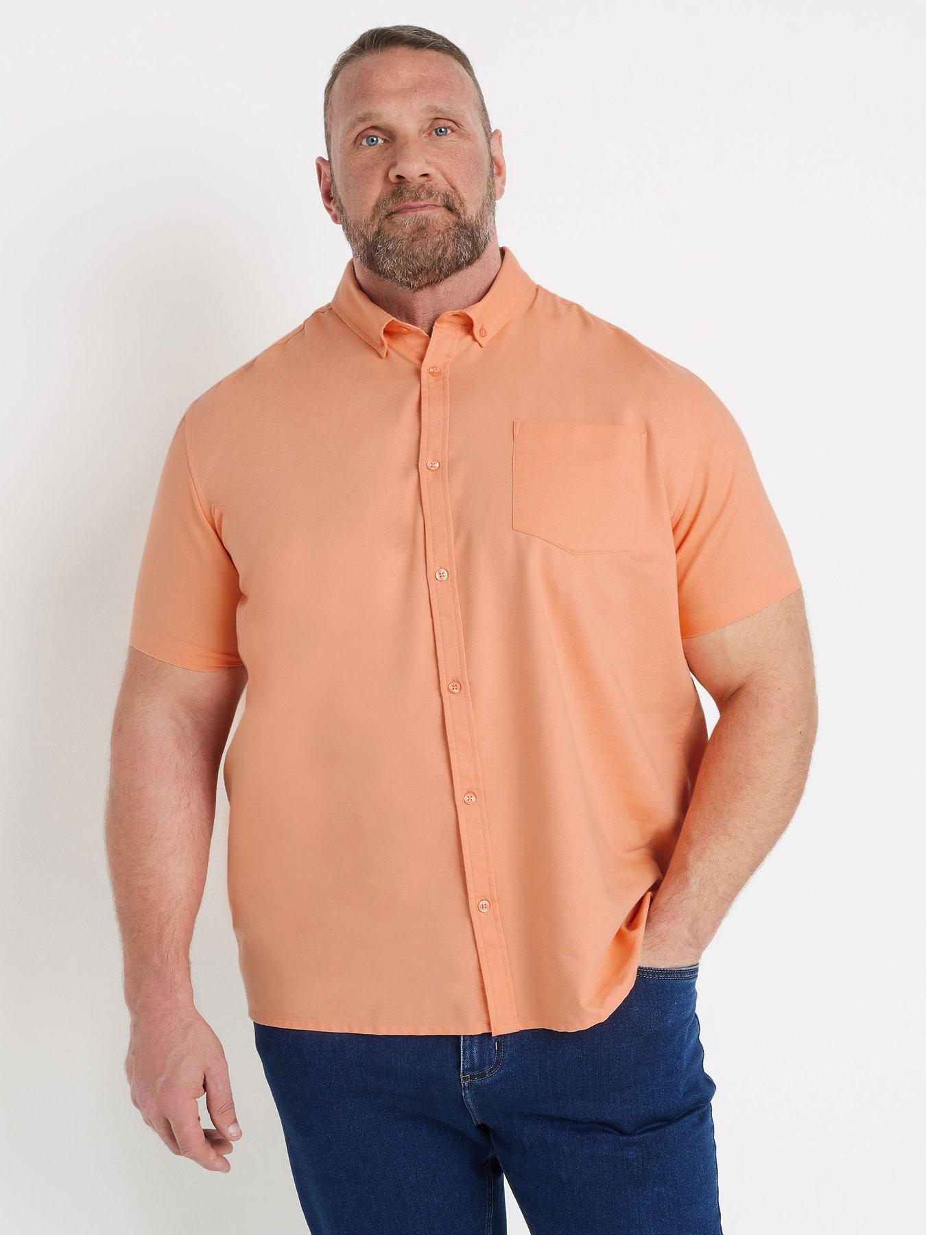undefined Short Sleeve Oxford Shirt - Pink