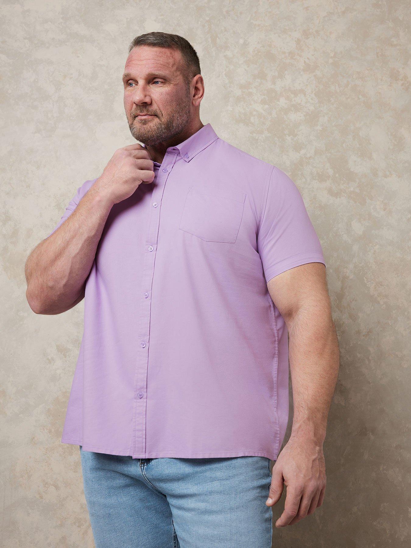 undefined Short Sleeve Oxford Shirt - Blue
