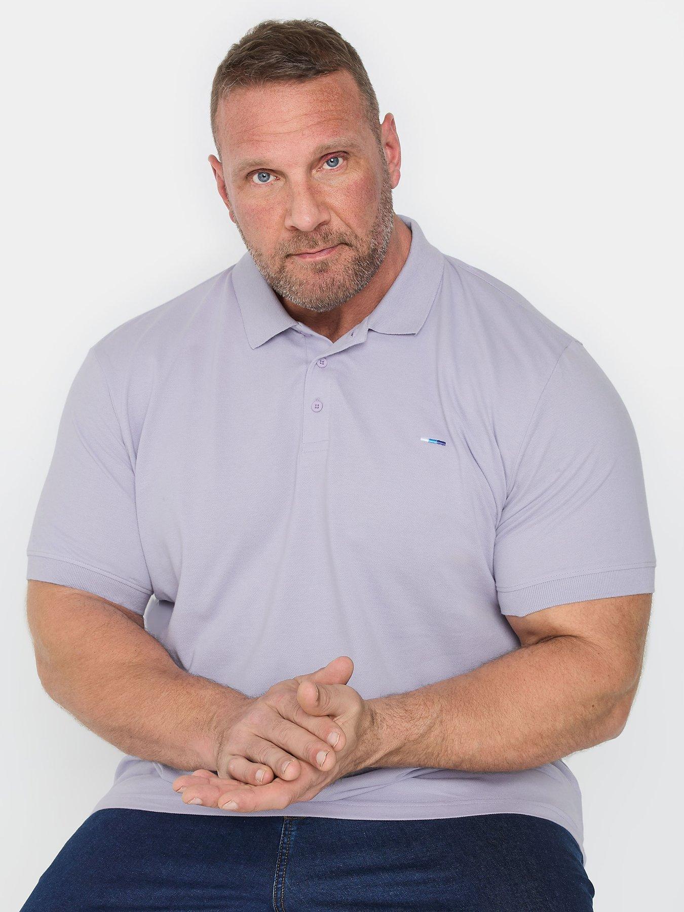 undefined Plain Pique Polo Shirt - Purple