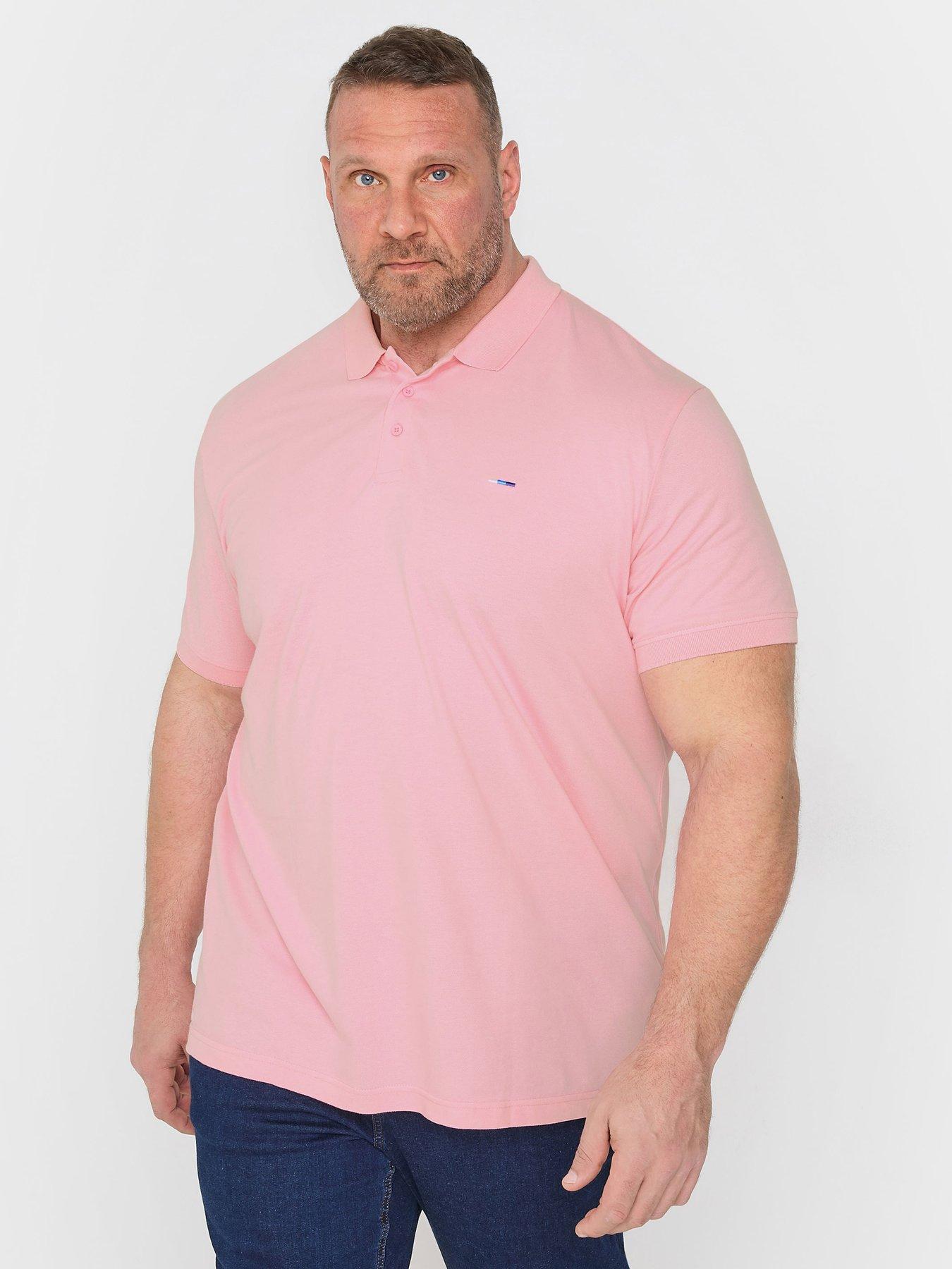 undefined Plain Pique Polo Shirt - Pink