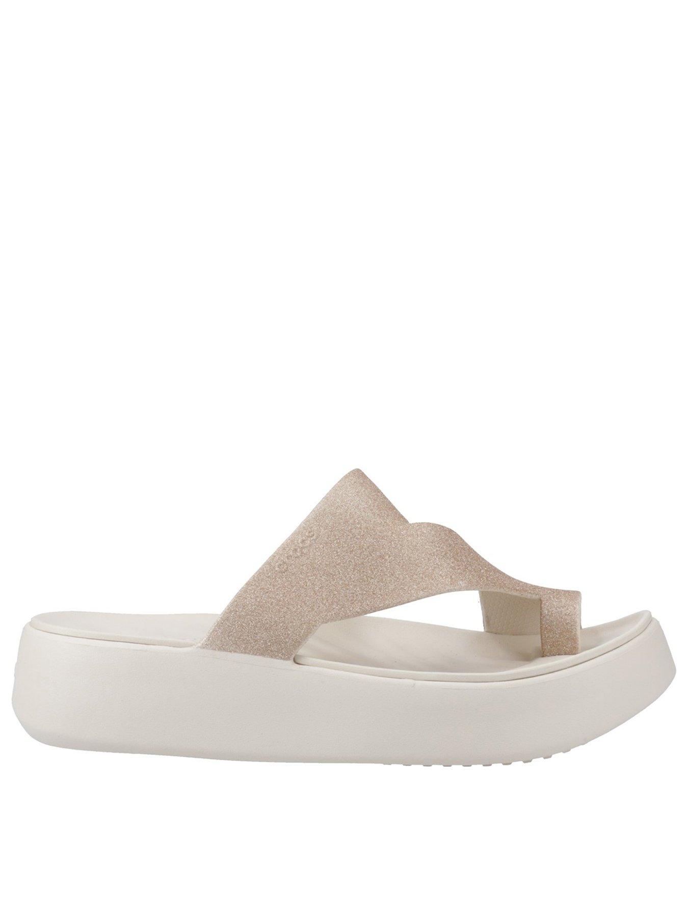 undefined Getaway Strappy Glitter Sandal - Cream