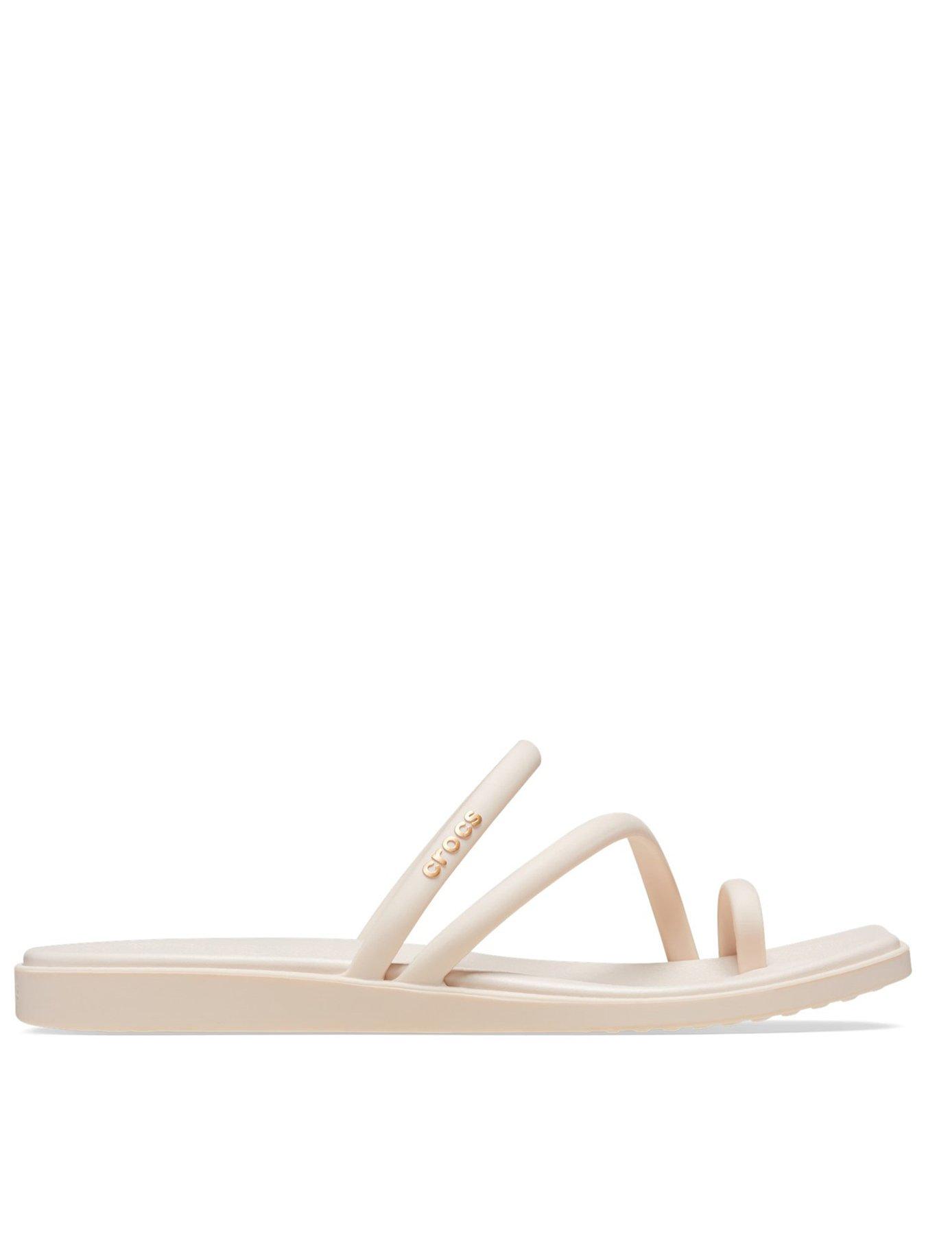 Image 1 of 6 of Crocs Miami Toe Loop Sandal - Natural