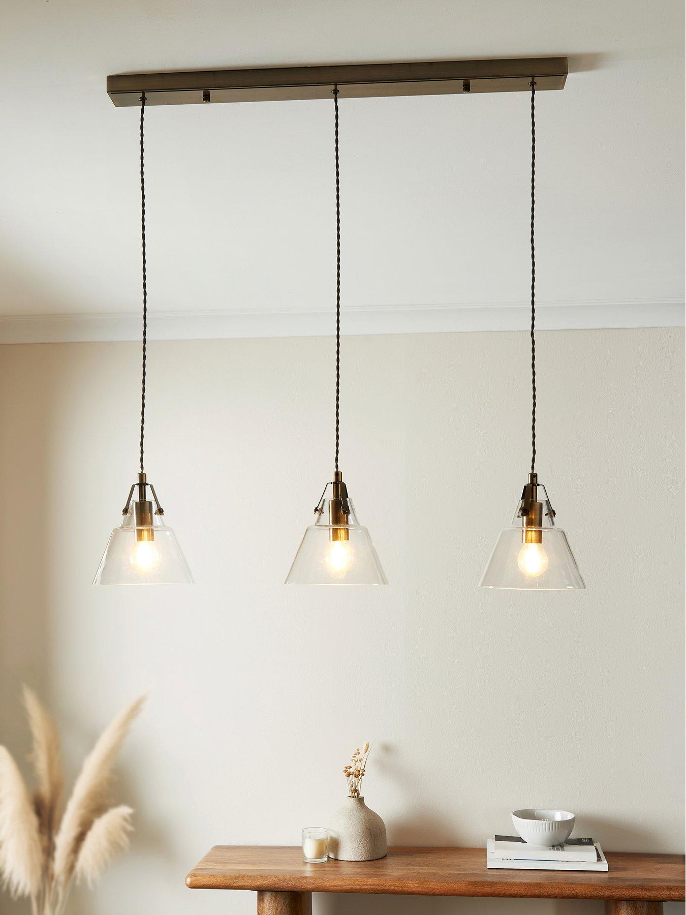 Image 1 of 5 of The Very Collection Rushcombe 3 Light Bar Pendant
