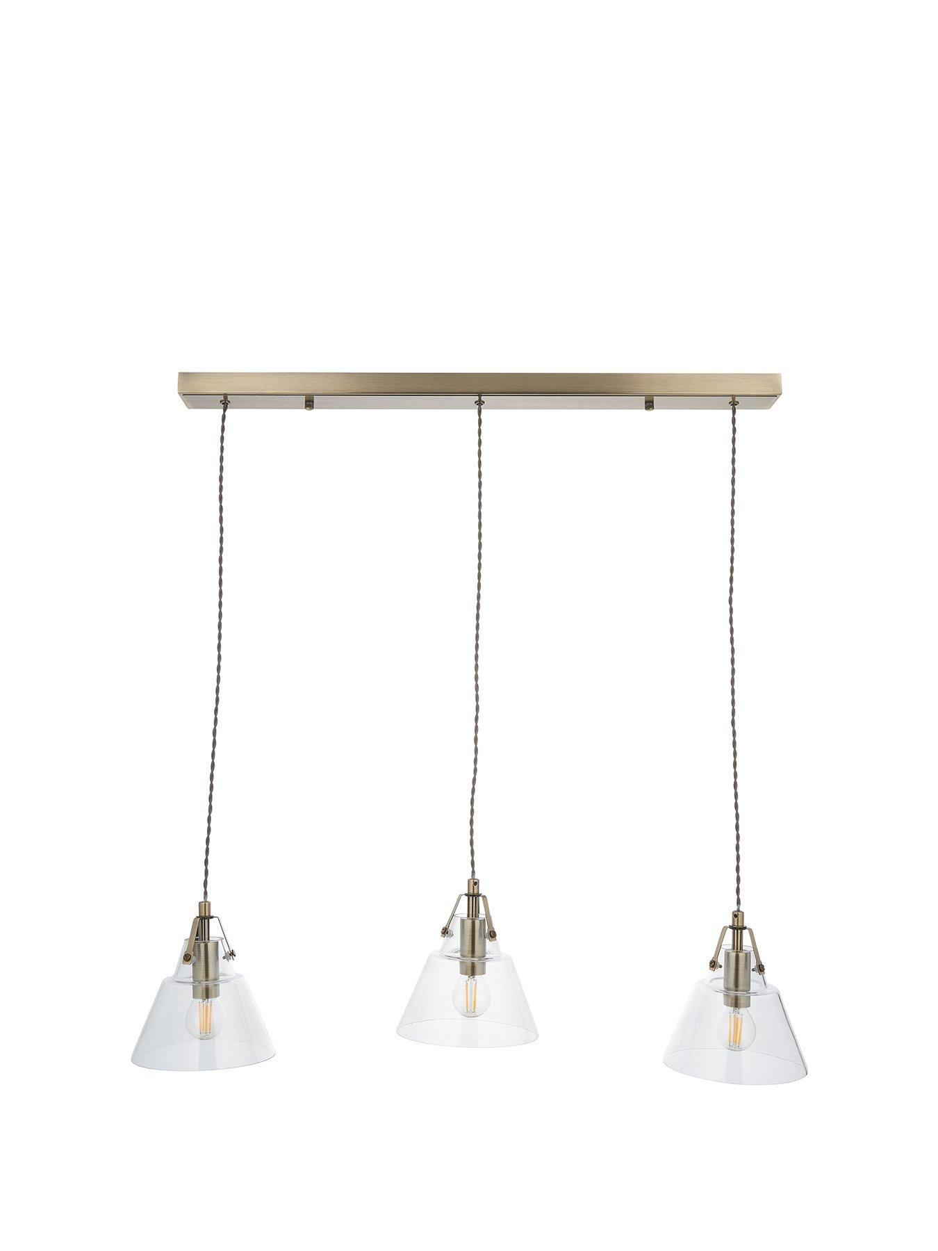 Image 2 of 5 of The Very Collection Rushcombe 3 Light Bar Pendant