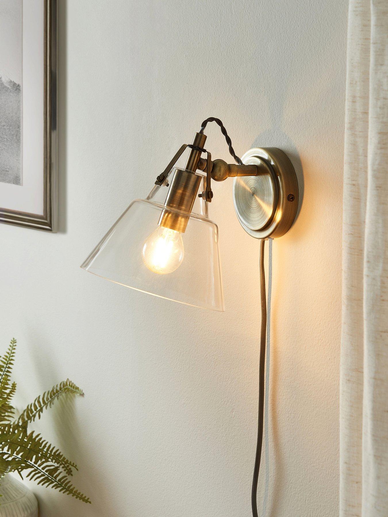 Very Home Rushcombe Wall Light Plug In