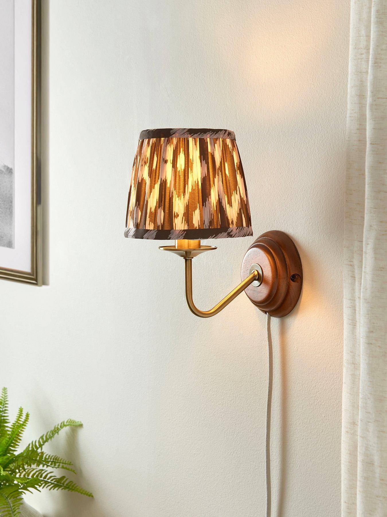 Very Home Rutherford Wall Lamp Plug In