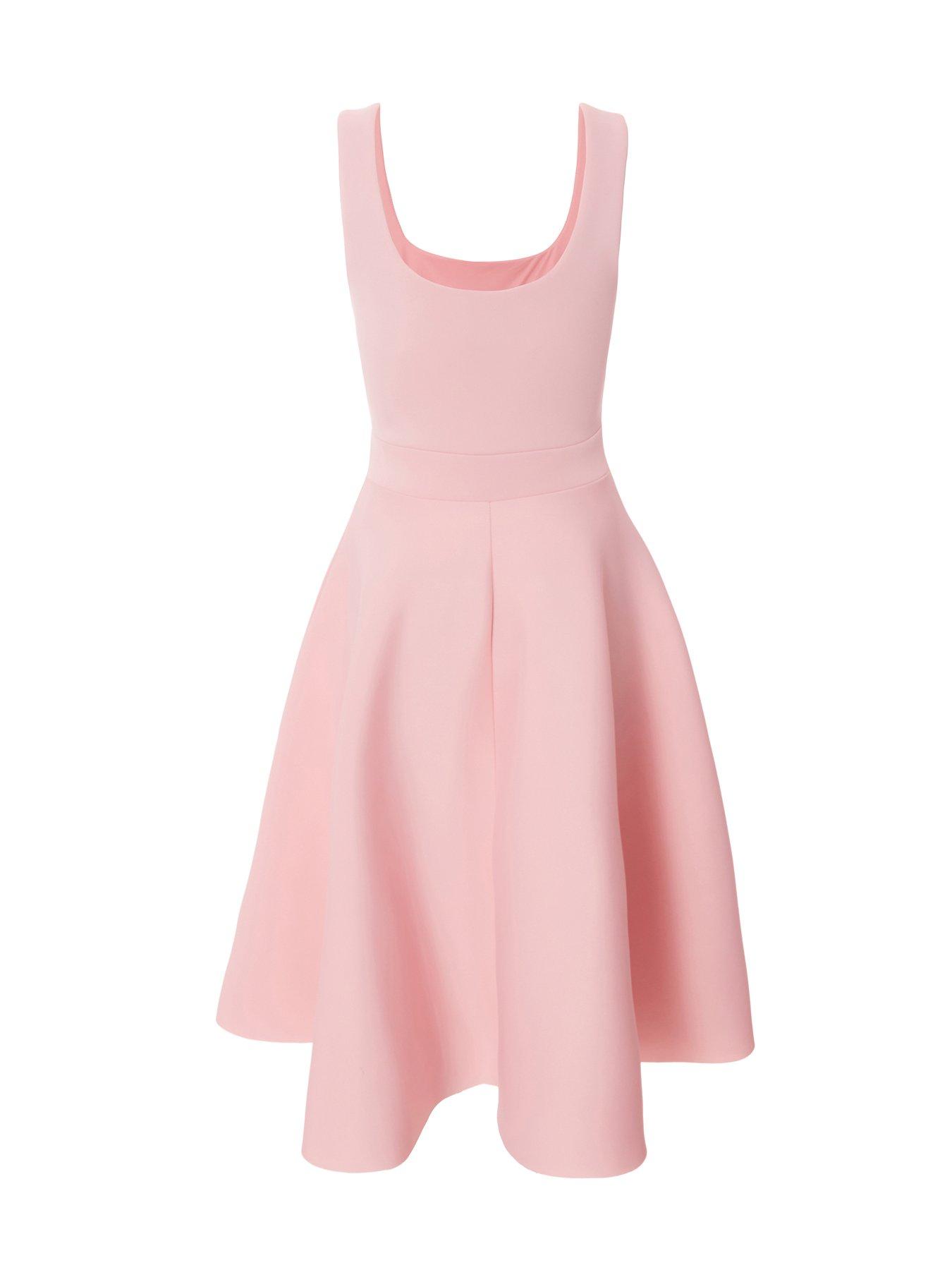 Quiz Petite Baby Pink Fit And Flare Dress | Very