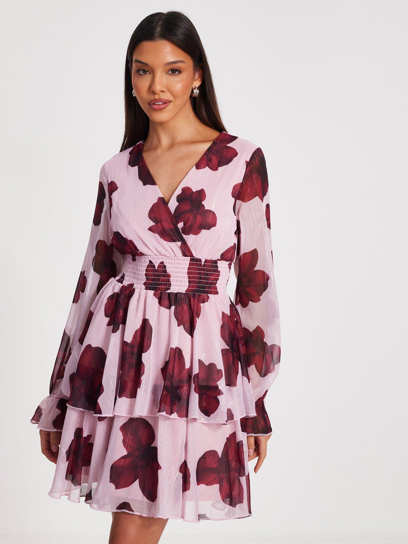 Pastel Roses Skater Dress - Premium Quality Floral - DipaliZ