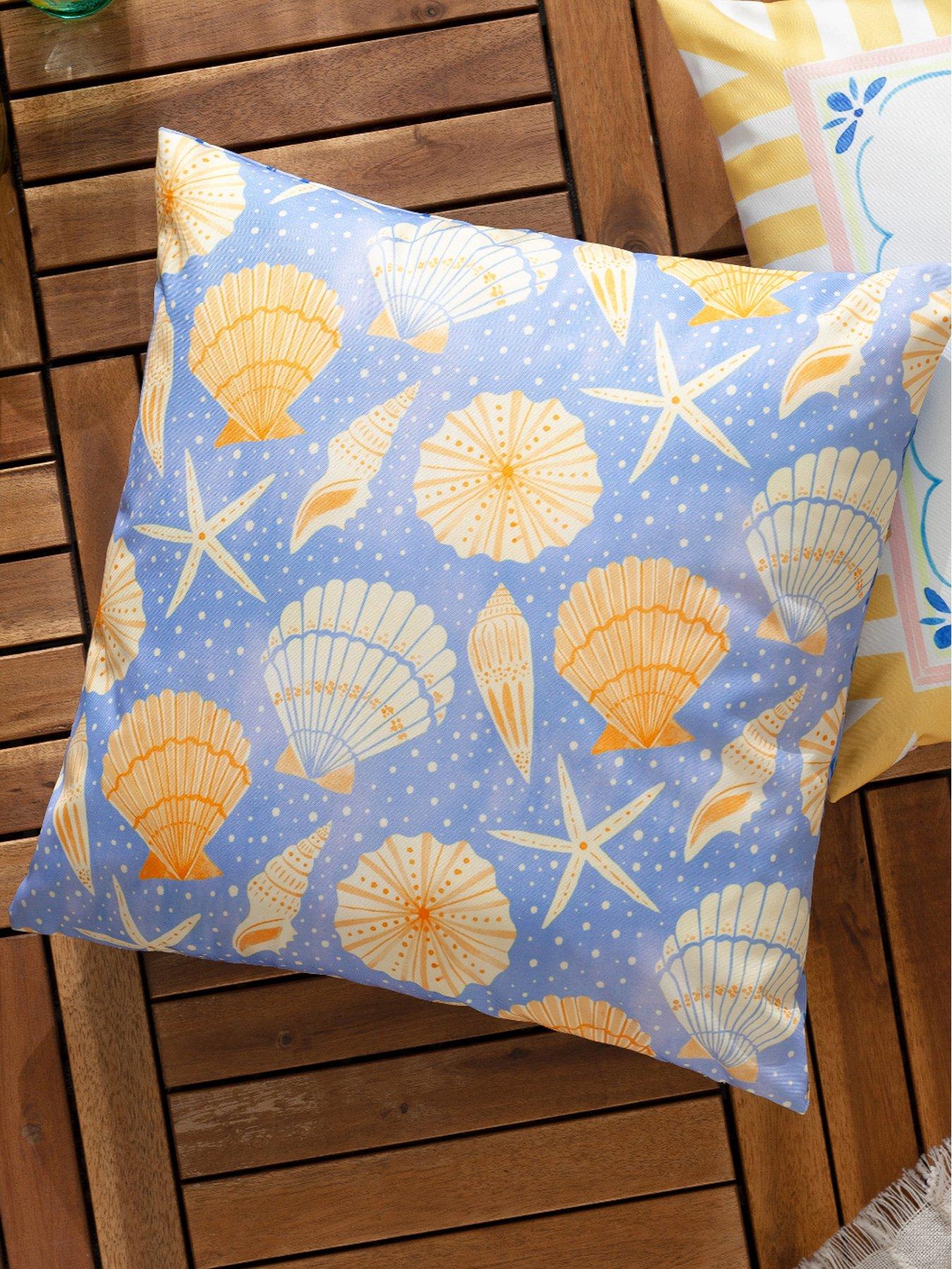 Furn Sea Shells Outdoor Cushion- 45x45