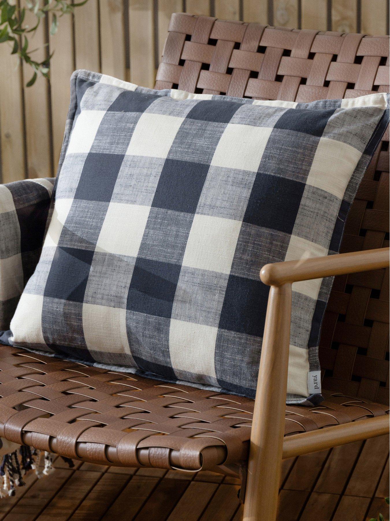 undefined Chesil Check Outdoor Cushion - 50 x 50 cm