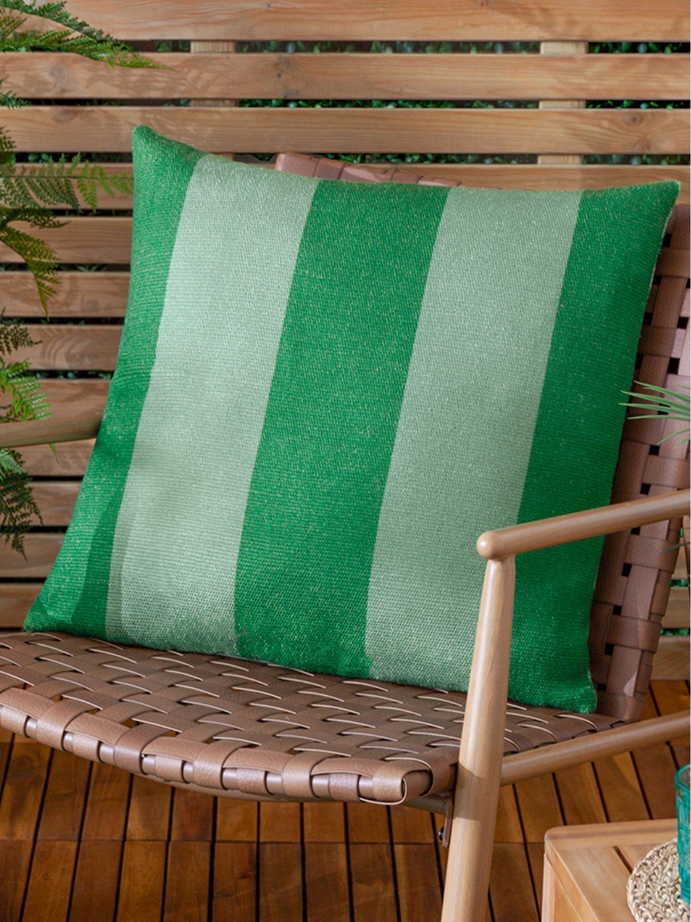 Product photograph of Furn Deck Stripe Outdoor Cushion- 59x59cm from very.co.uk