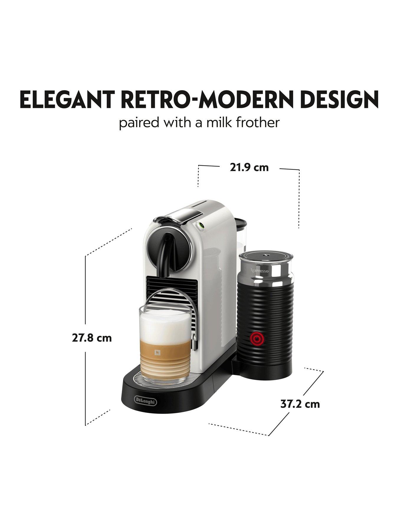 Chrome Krups Citiz And Milk Nespresso CitiZ Coffee Machine With