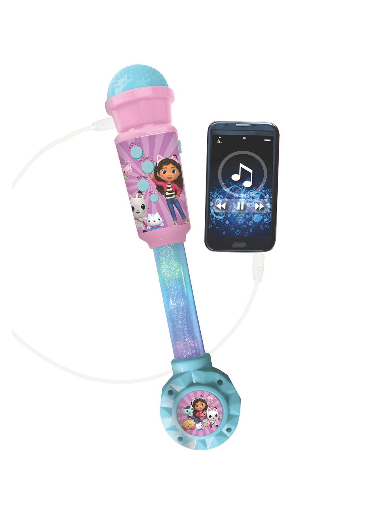 Image 1 of 7 of Gabby's Dollhouse Lighting Microphone with speaker (aux-in), melodies and sound effects