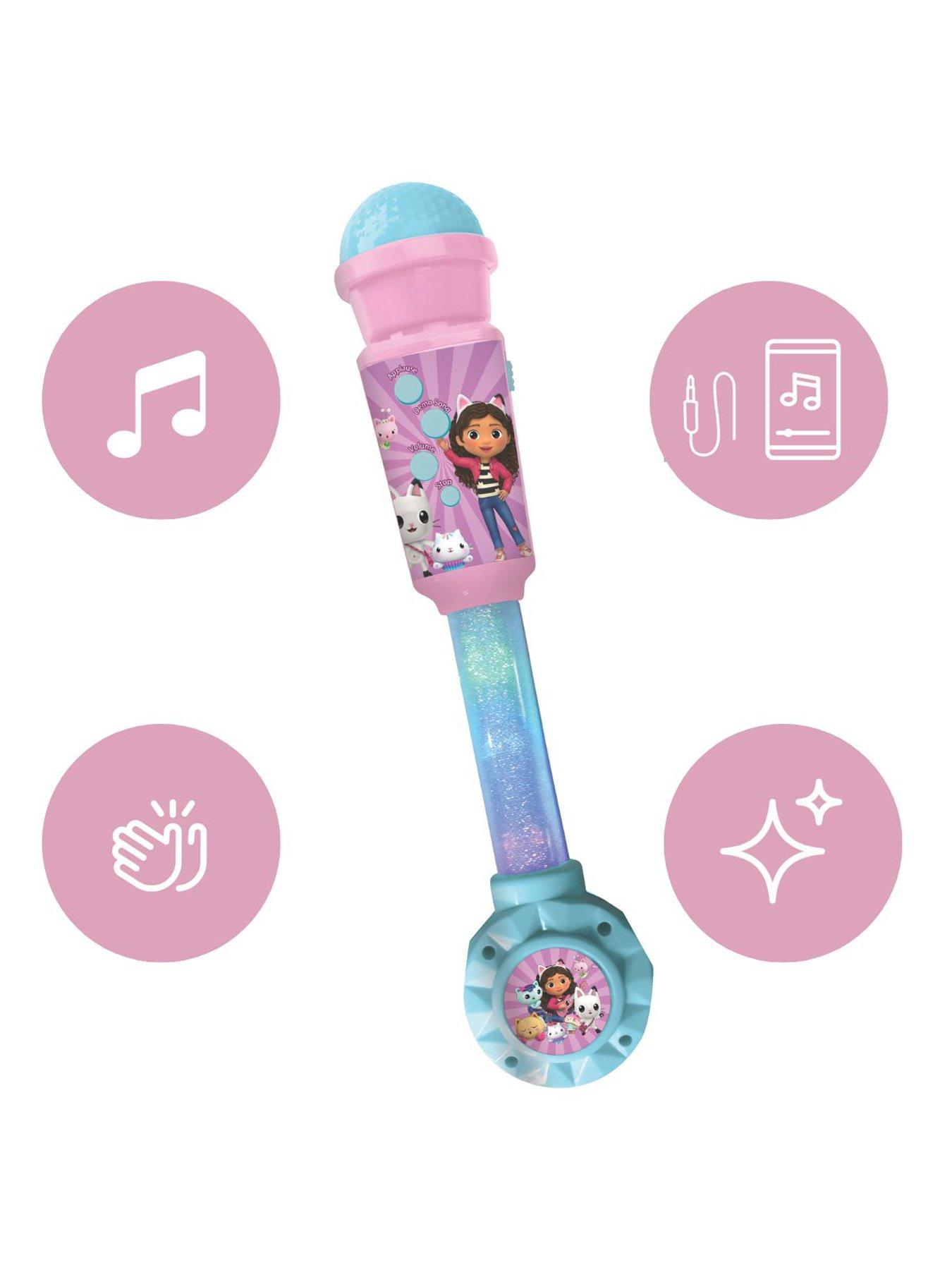 Image 3 of 7 of Gabby's Dollhouse Lighting Microphone with speaker (aux-in), melodies and sound effects