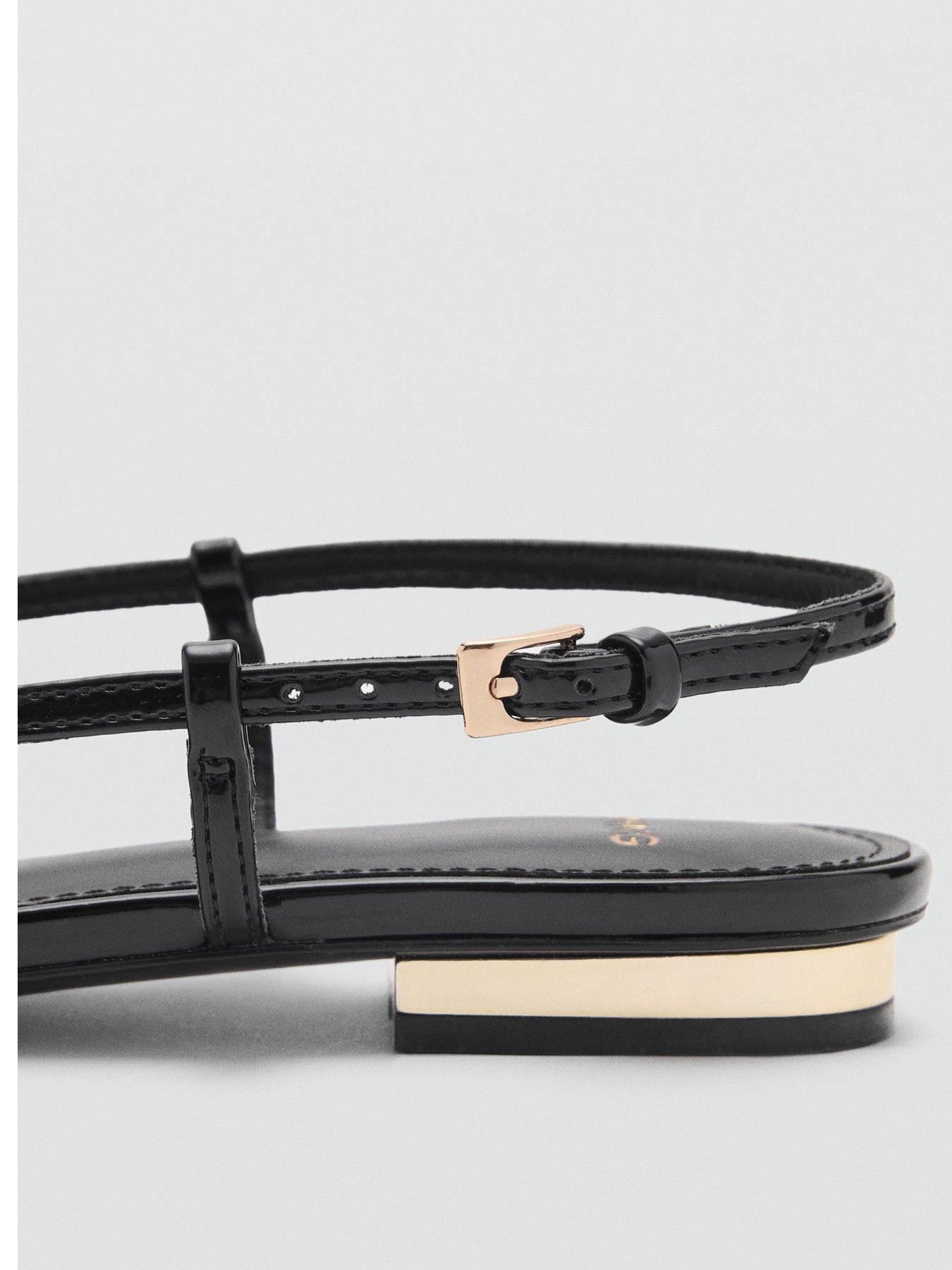 Image 3 of 4 of Mango Ballet Flats With Decorative Bow Tie