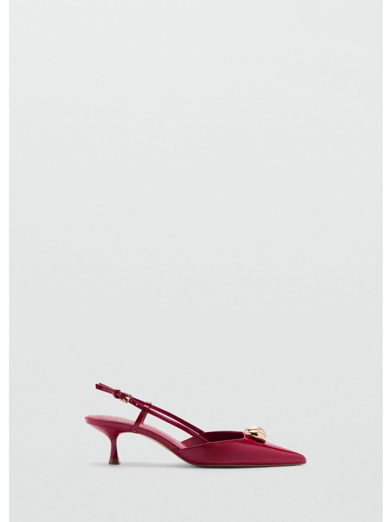 Image 5 of 5 of Mango High Heeled Shoes With Metallic Detail