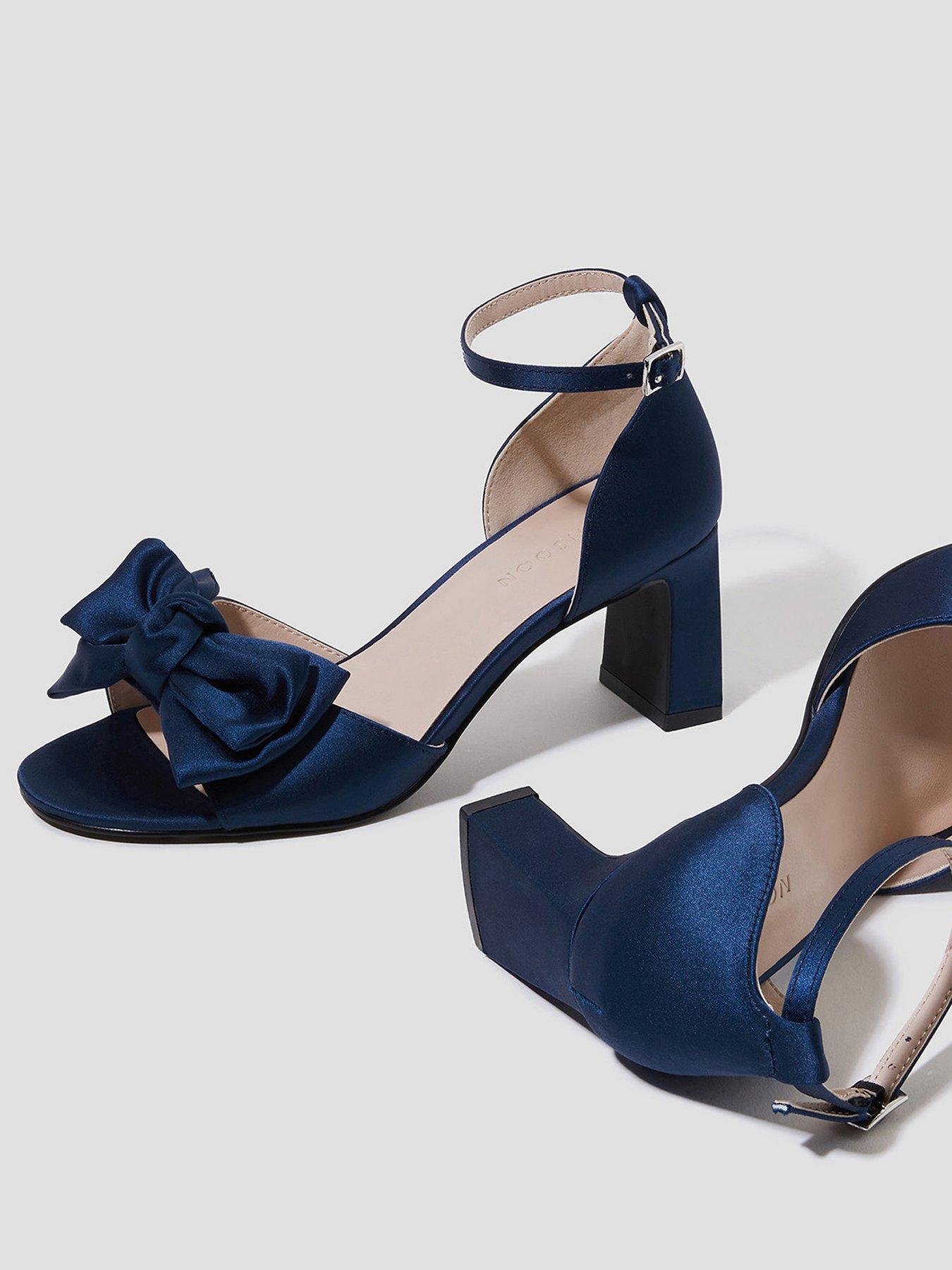 Monsoon Tilda Satin Bow Sandal Navy Very