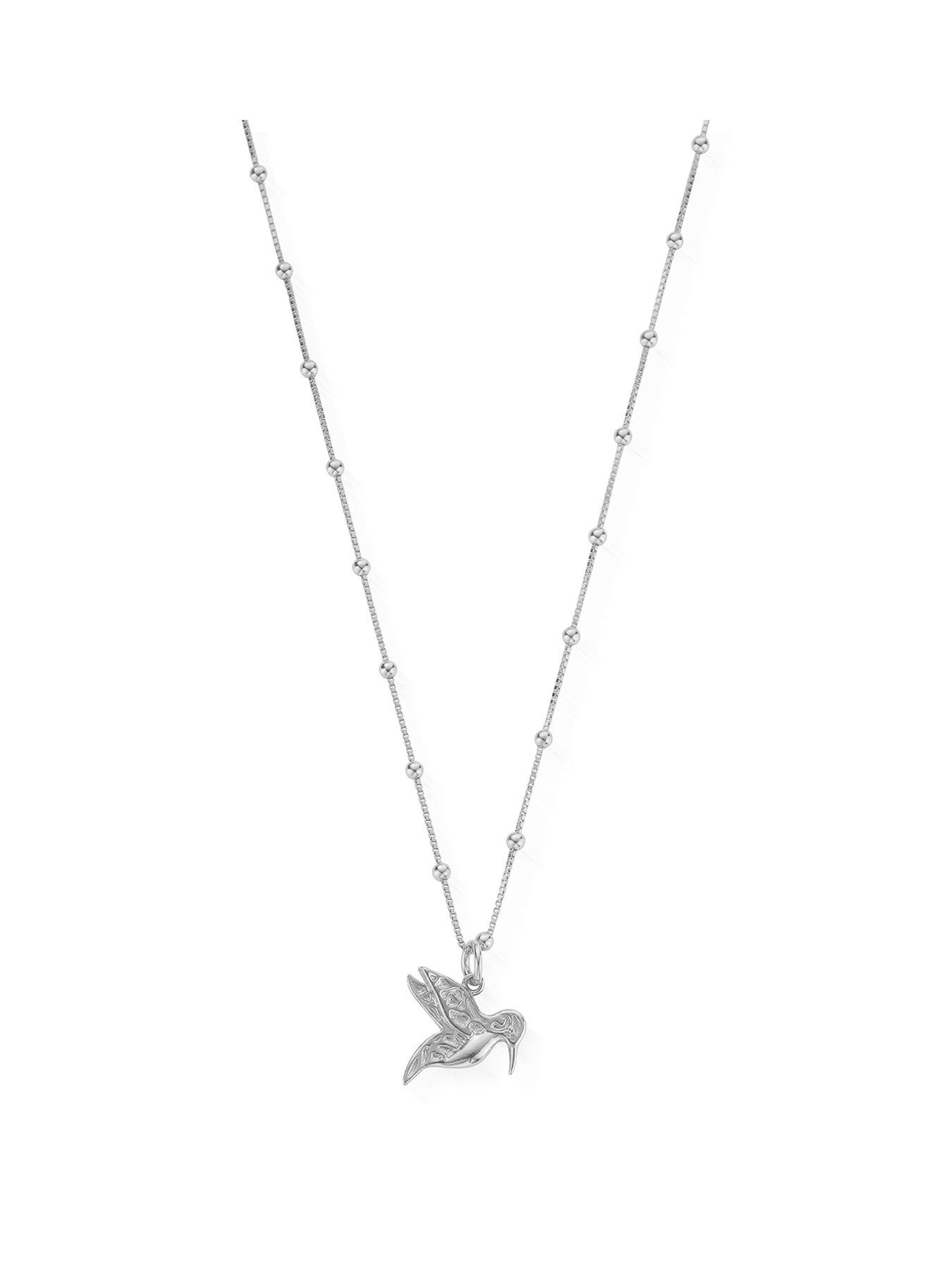 Image 1 of 2 of ChloBo Bobble Chain Hummingbird Necklace
