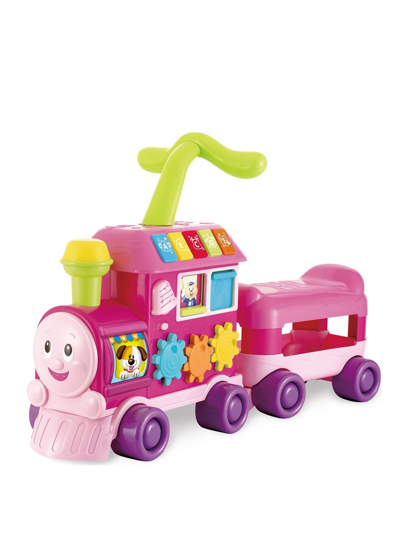 Walker Ride-On Learner Train Pink Very