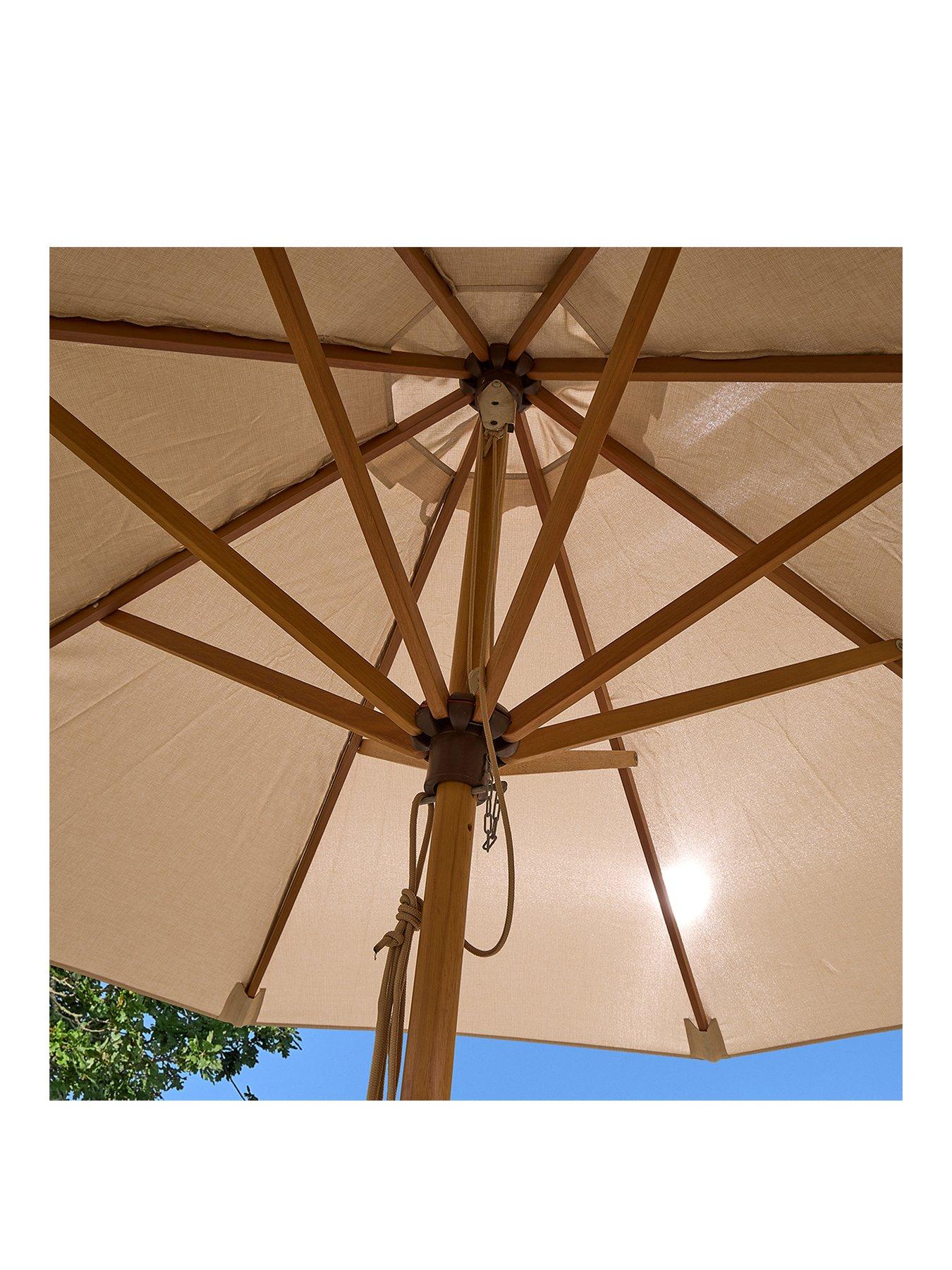 Image 3 of 5 of Rowlinson Ashdown Wooden Parasol - 2m