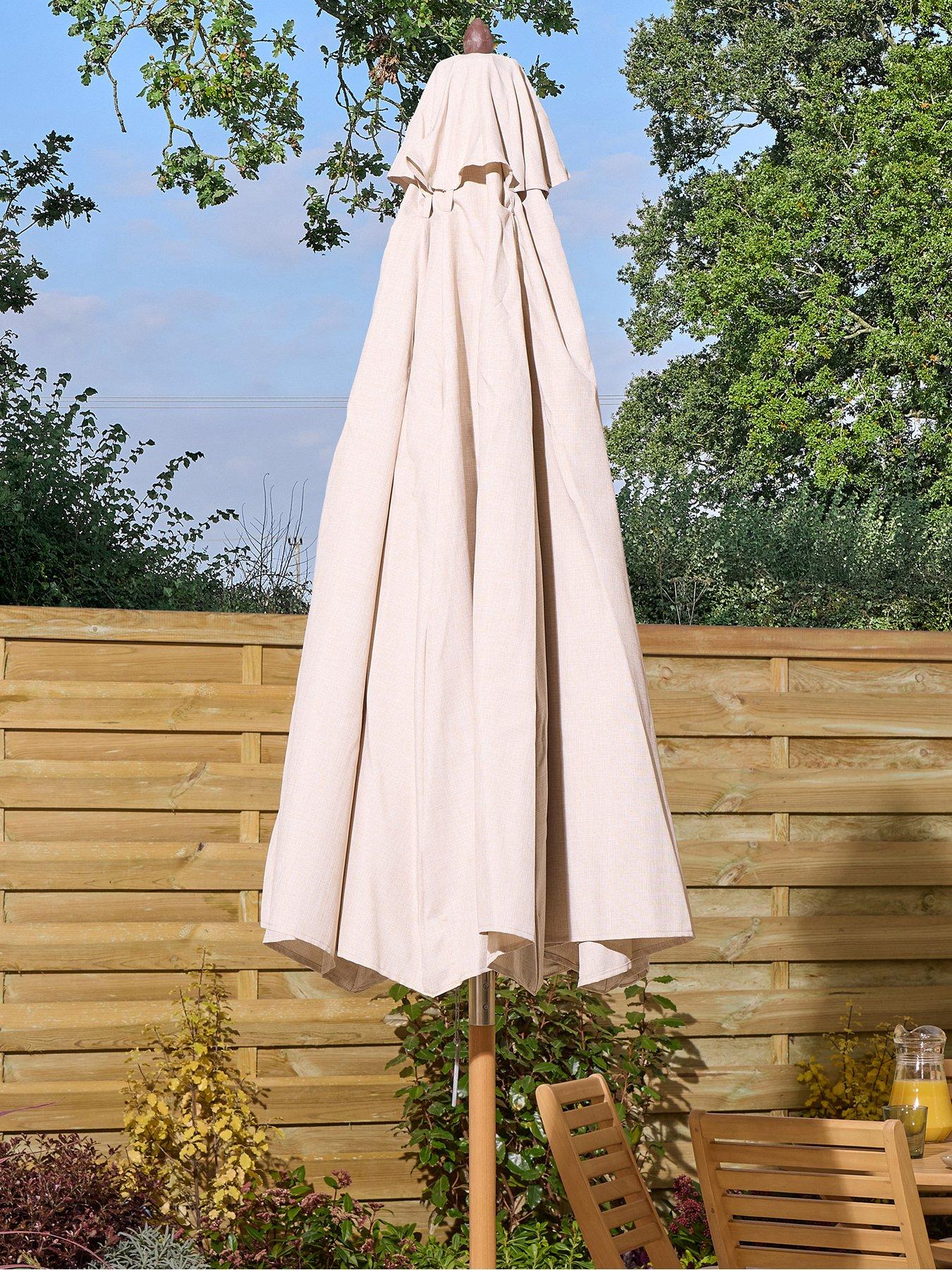 Rowlinson Ashdown Wooden Parasol - 2.5m