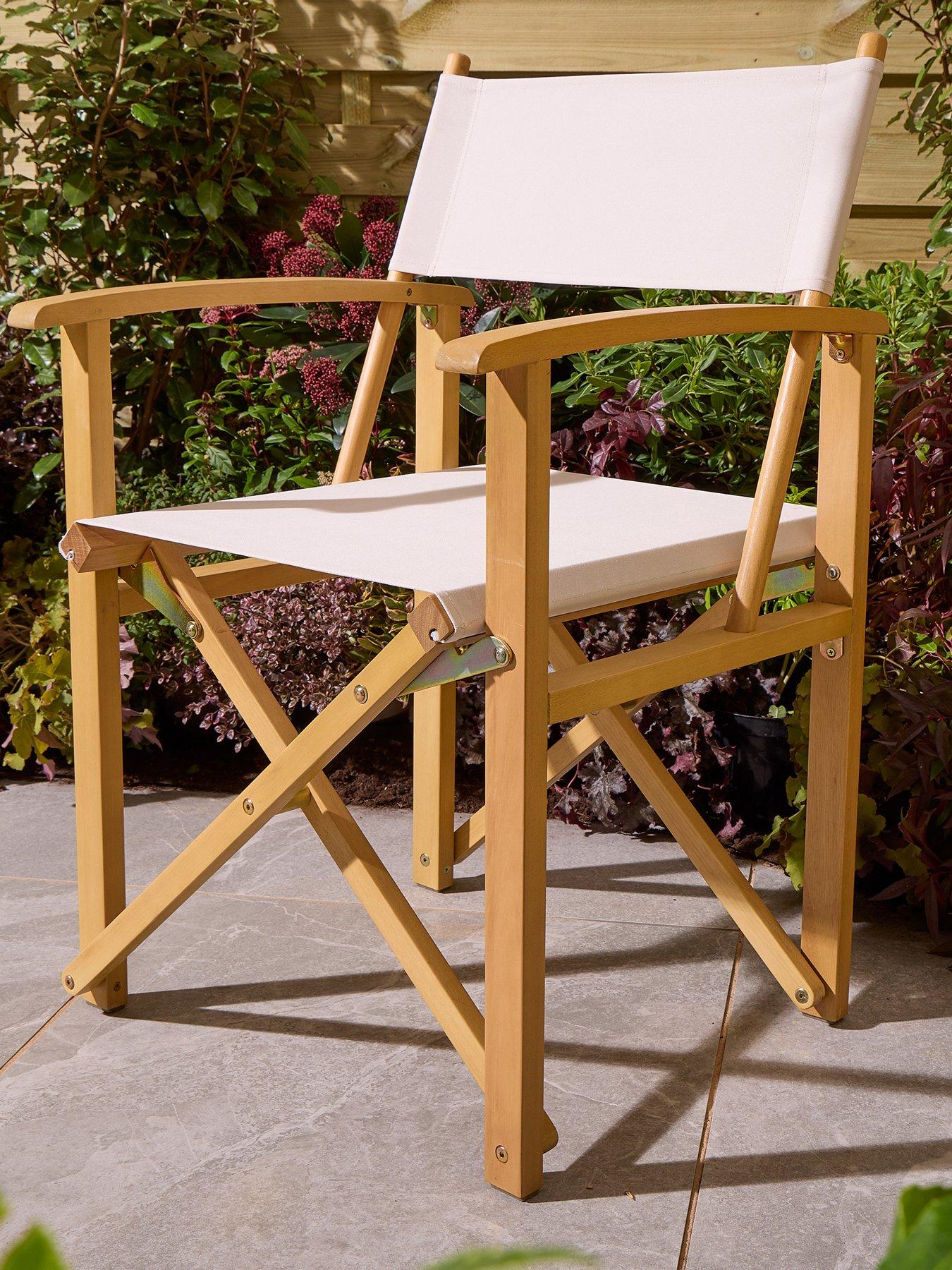 undefined Ascot Folding Director's Chair Natural