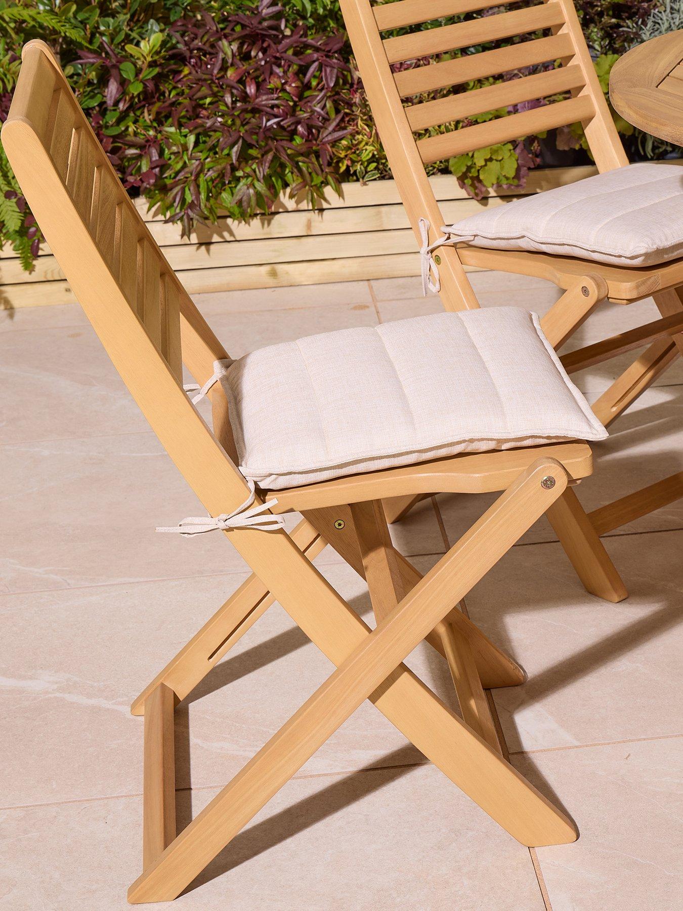 Image 4 of 7 of Rowlinson Ashdown Folding 8 Seat Oval Dining Set With Cushions