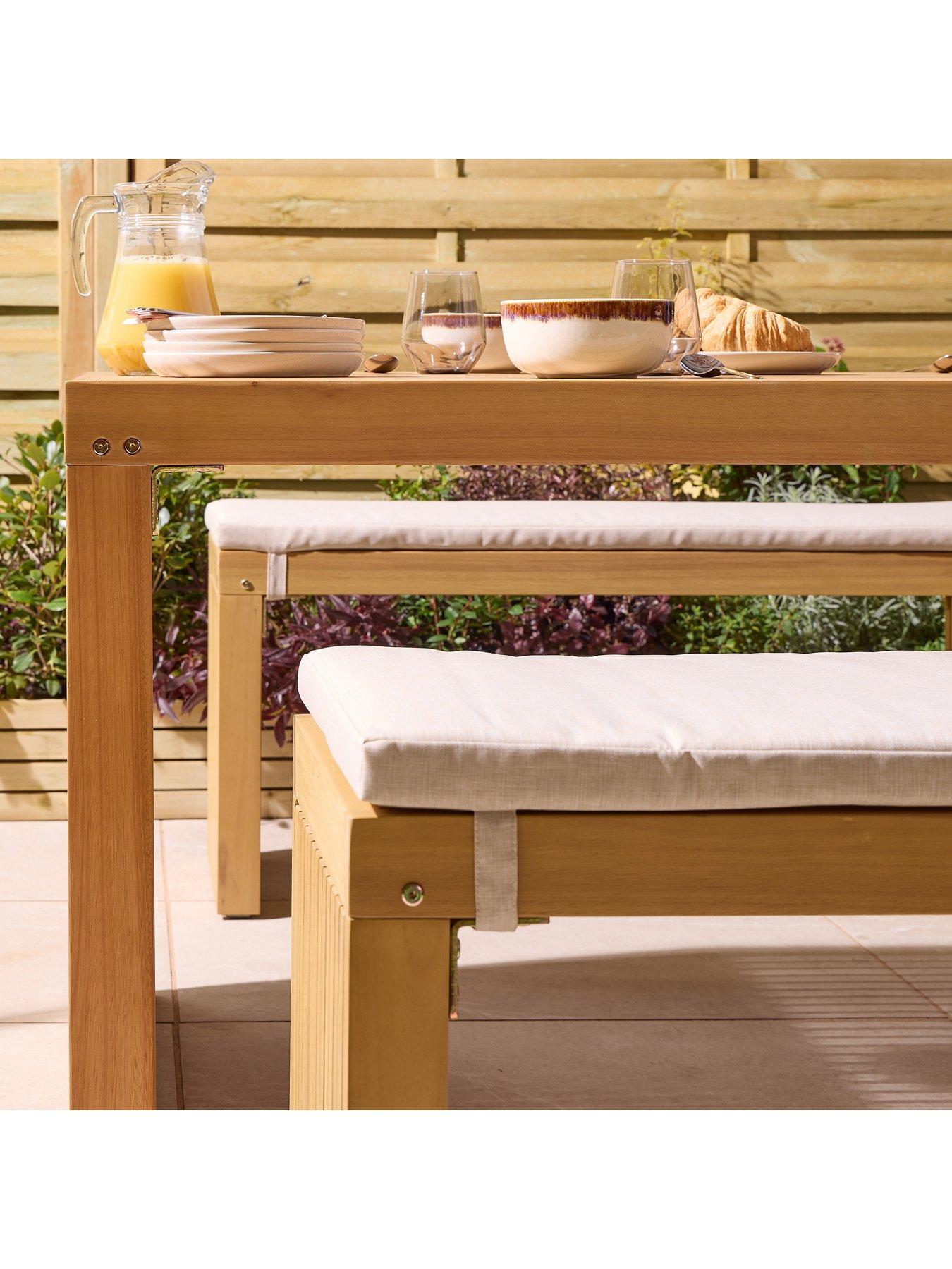 Image 4 of 7 of Rowlinson Kyoto 4 Seat Dining Set With Cushions
