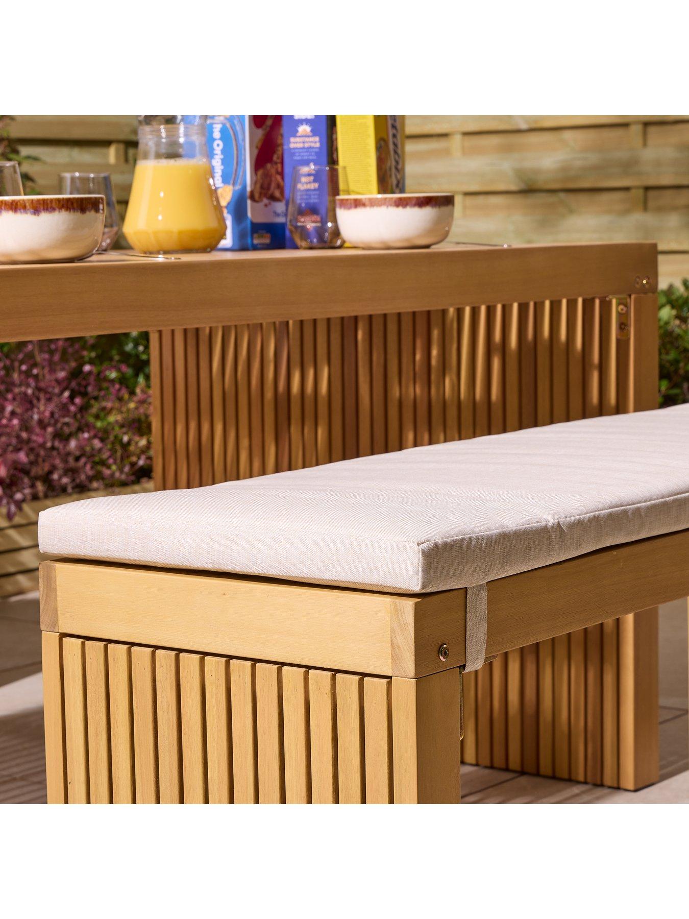 Image 5 of 7 of Rowlinson Kyoto 4 Seat Dining Set With Cushions