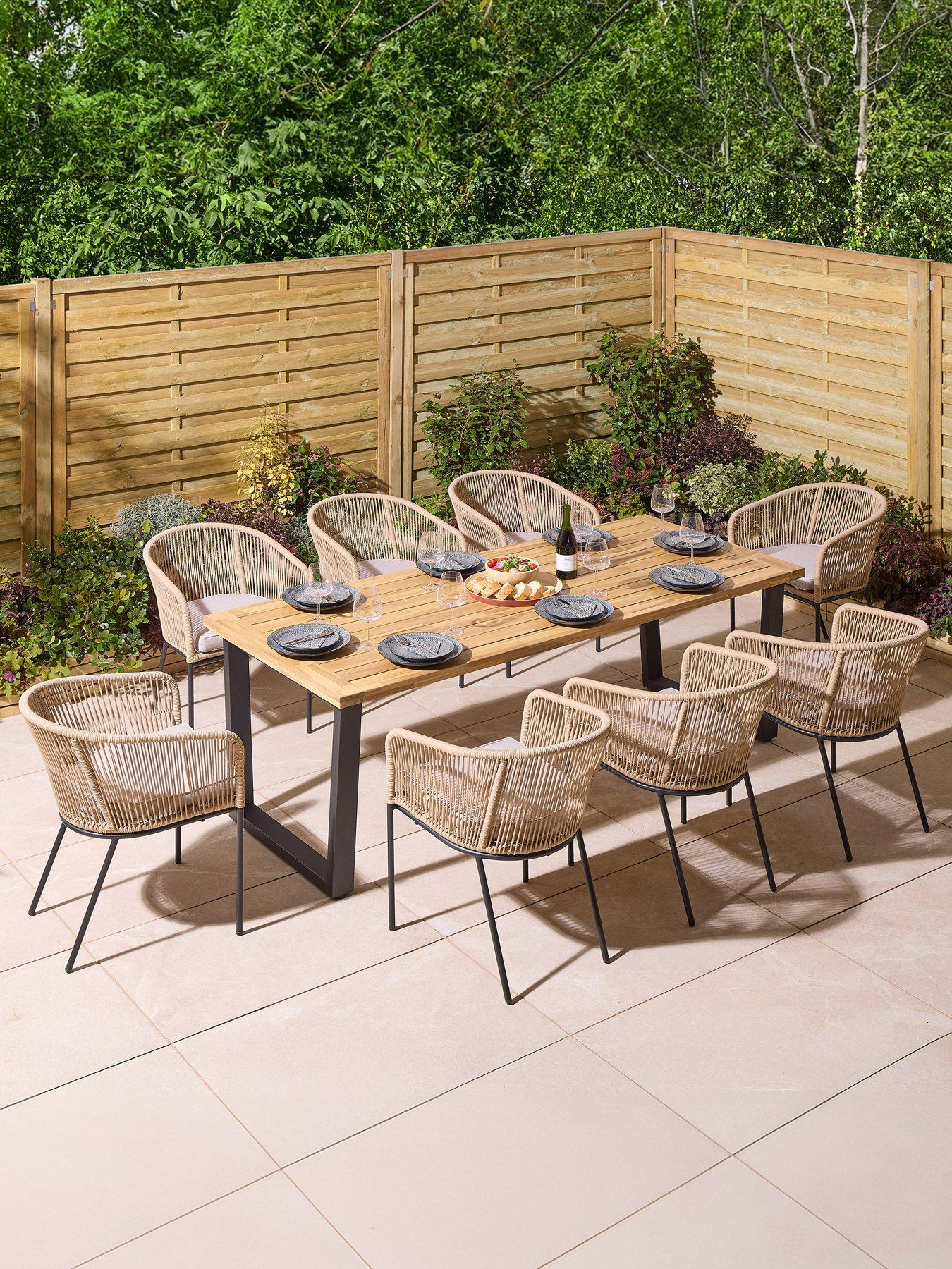 Image 1 of 7 of Rowlinson Oslo 8 Seat Dining Set