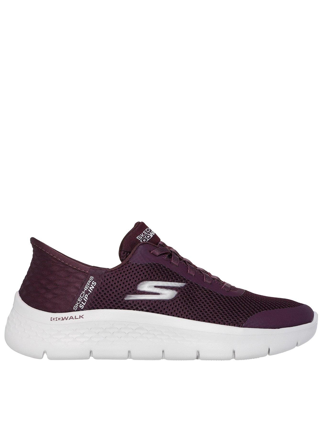 Skechers Go Walk Flex Grand Entry Slip-ins Trainer - Burgundy