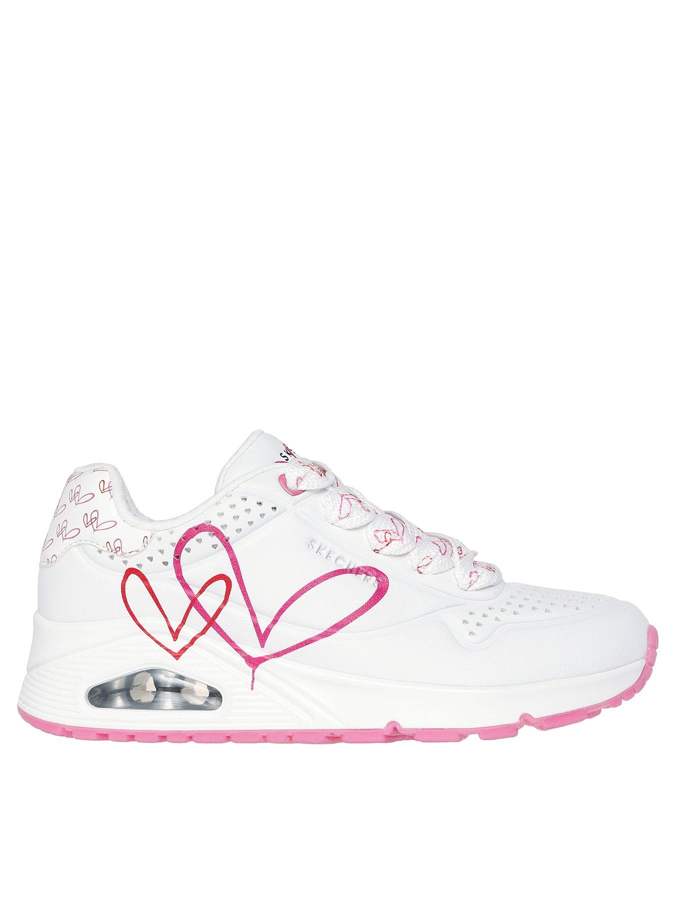 undefined X Jgoldcrown Uno Twin Hearts Trainer - White