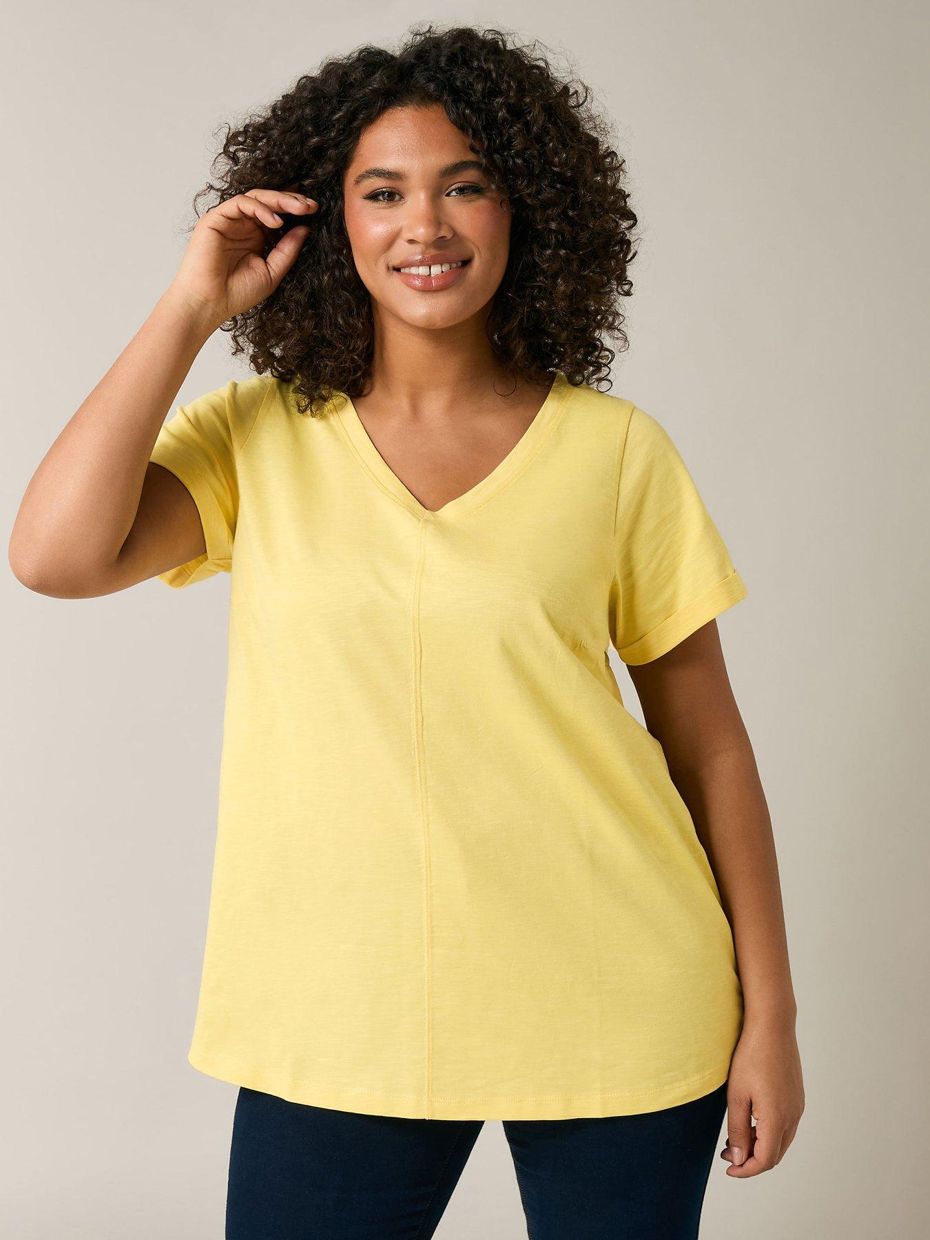 undefined Jersey Slub T-shirt - Yellow
