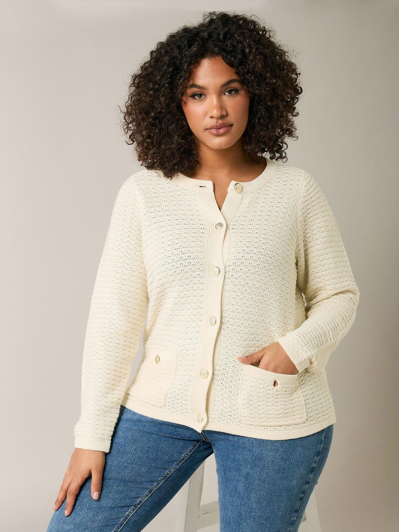 undefined Button Detail Cardigan