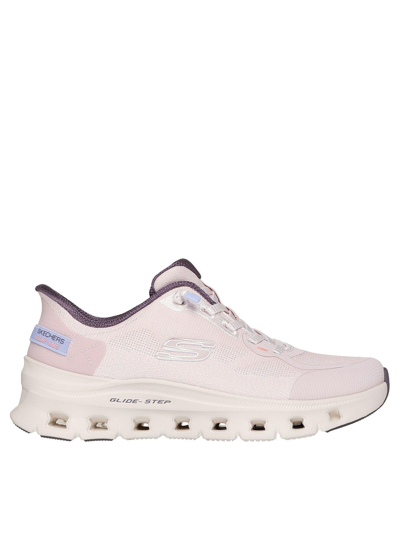 Skechers Glide-Step Pro Pure Motion Bungee Lace Slip-Ins Trainer - Rose Mesh
