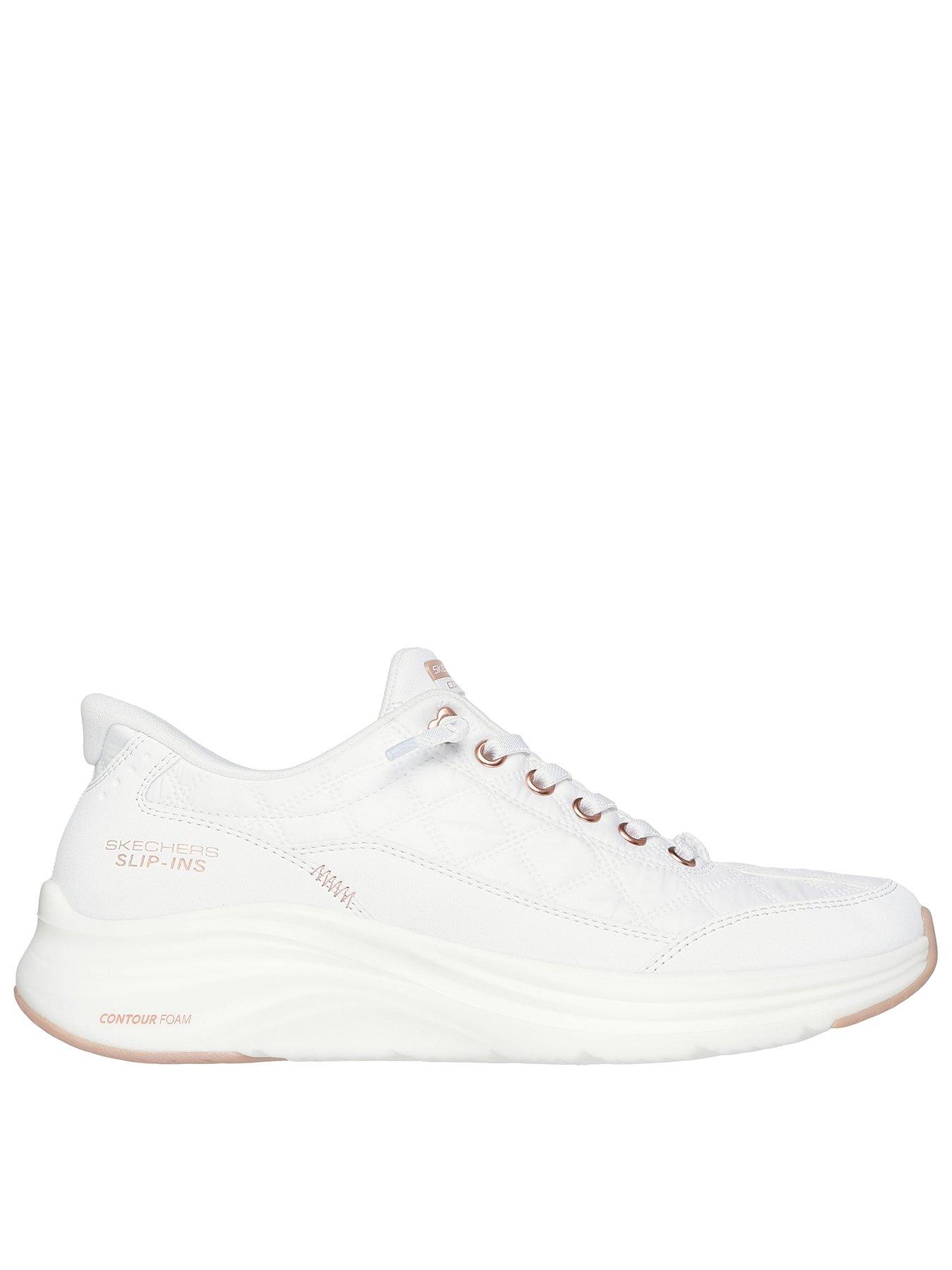 undefined Contour Foam Golden Hour Cozy Fit Bungee Lace Slip-ins Trainer - White