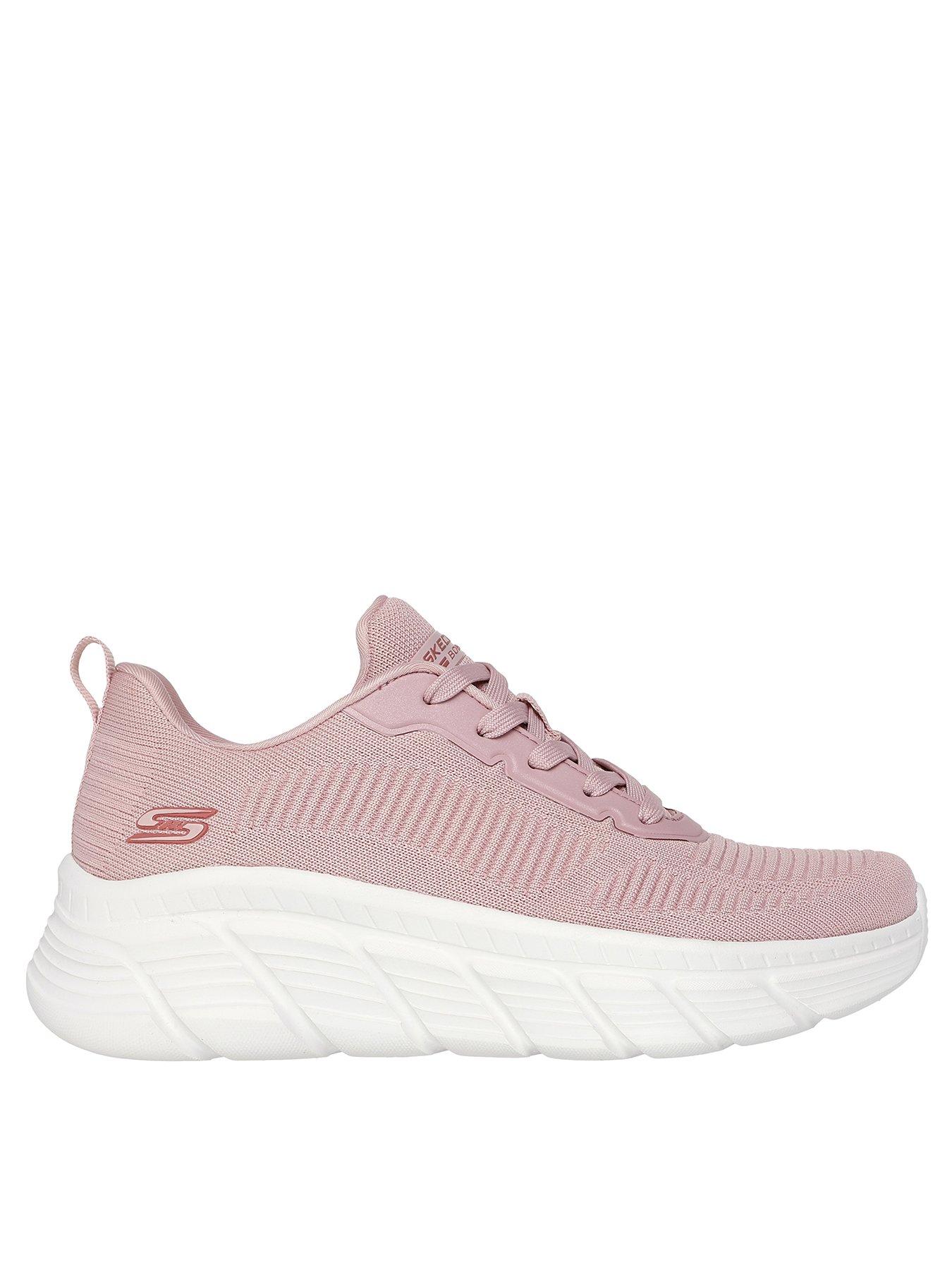 Skechers Bobs B Flex Hi Flying Hi Lace-up Trainer - Blush