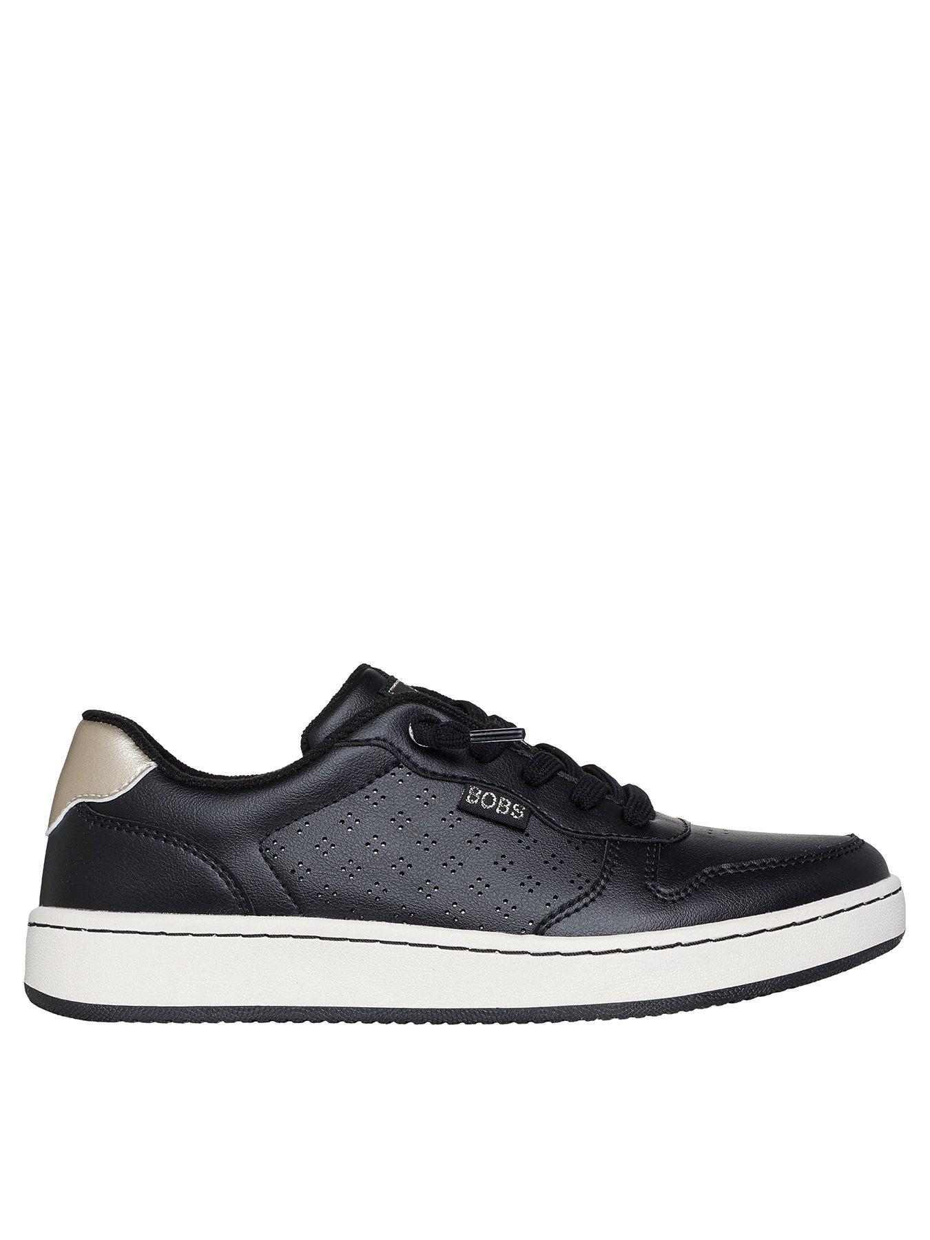 undefined B Cute Court Luxe Kicks Duraleather Trainer - Black